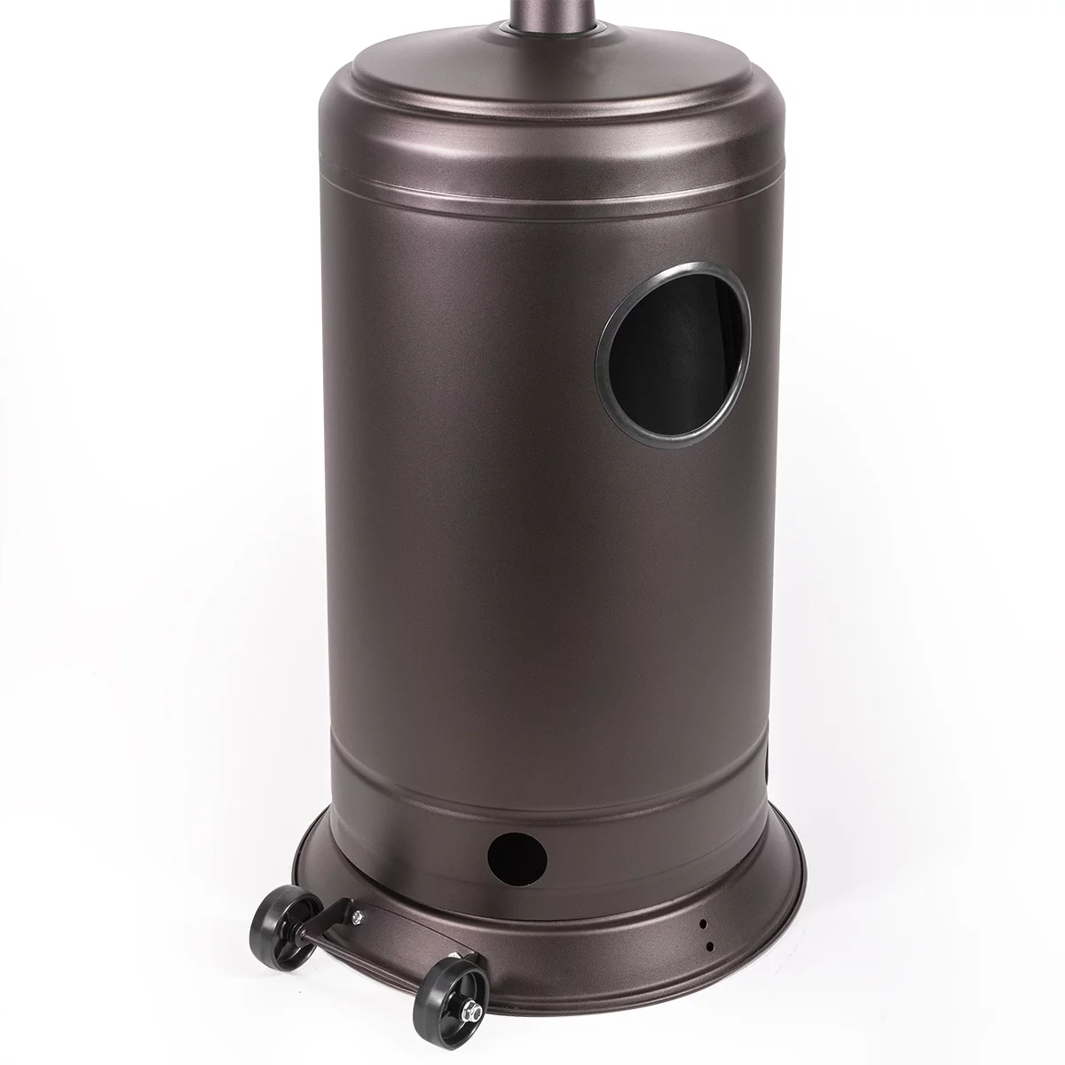 XtremepowerUS 48,000BTU Premium Patio Heater Propane Gas Auto Tilt Outdoor Heater Flame CSA (Mocha)