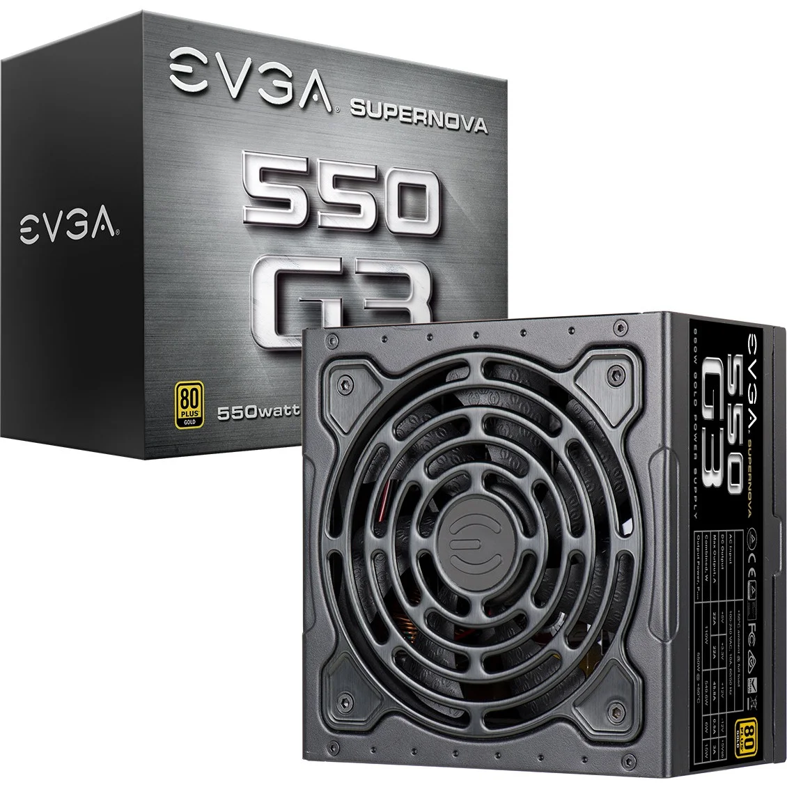 EVGA SuperNOVA G3 550W 80+ Gold Eco Power Supply w/ 150mm Fan