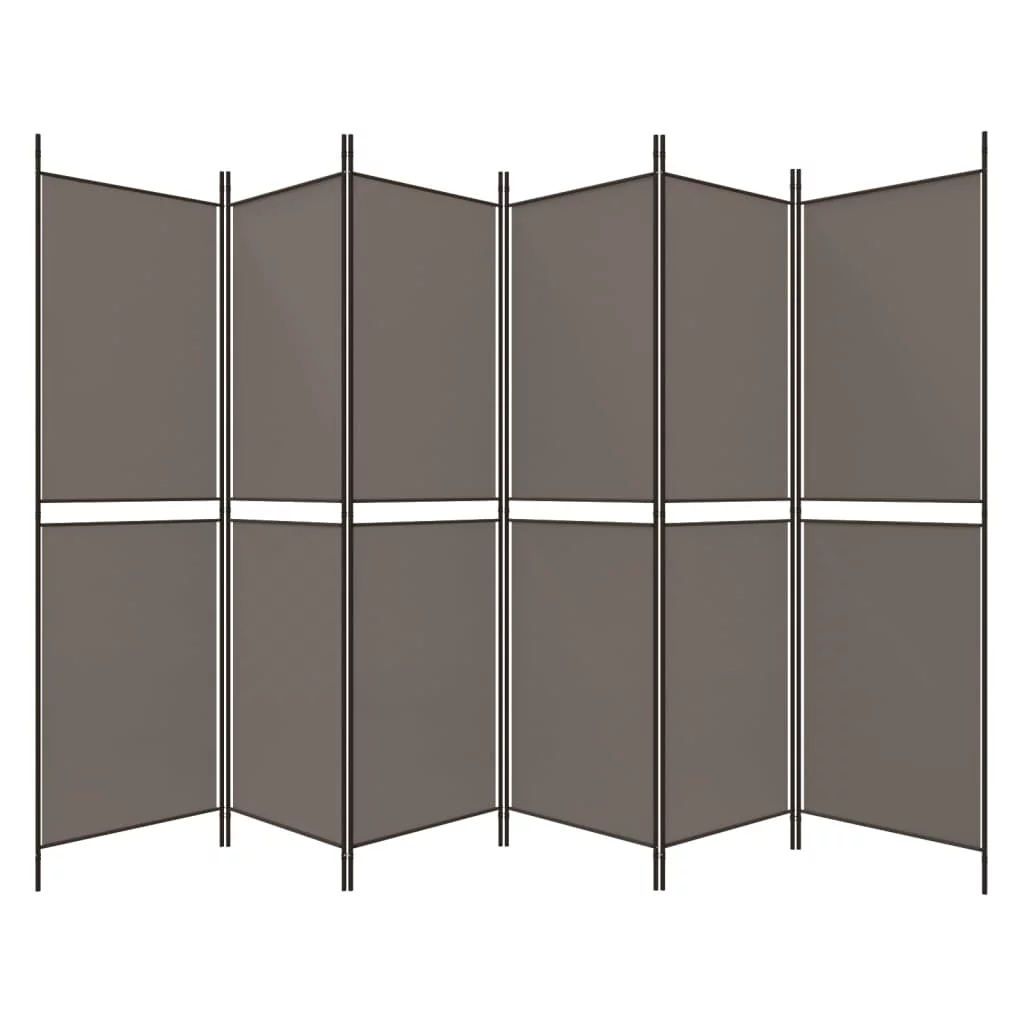 Anself 6-Panel Room Divider Anthracite 118.1