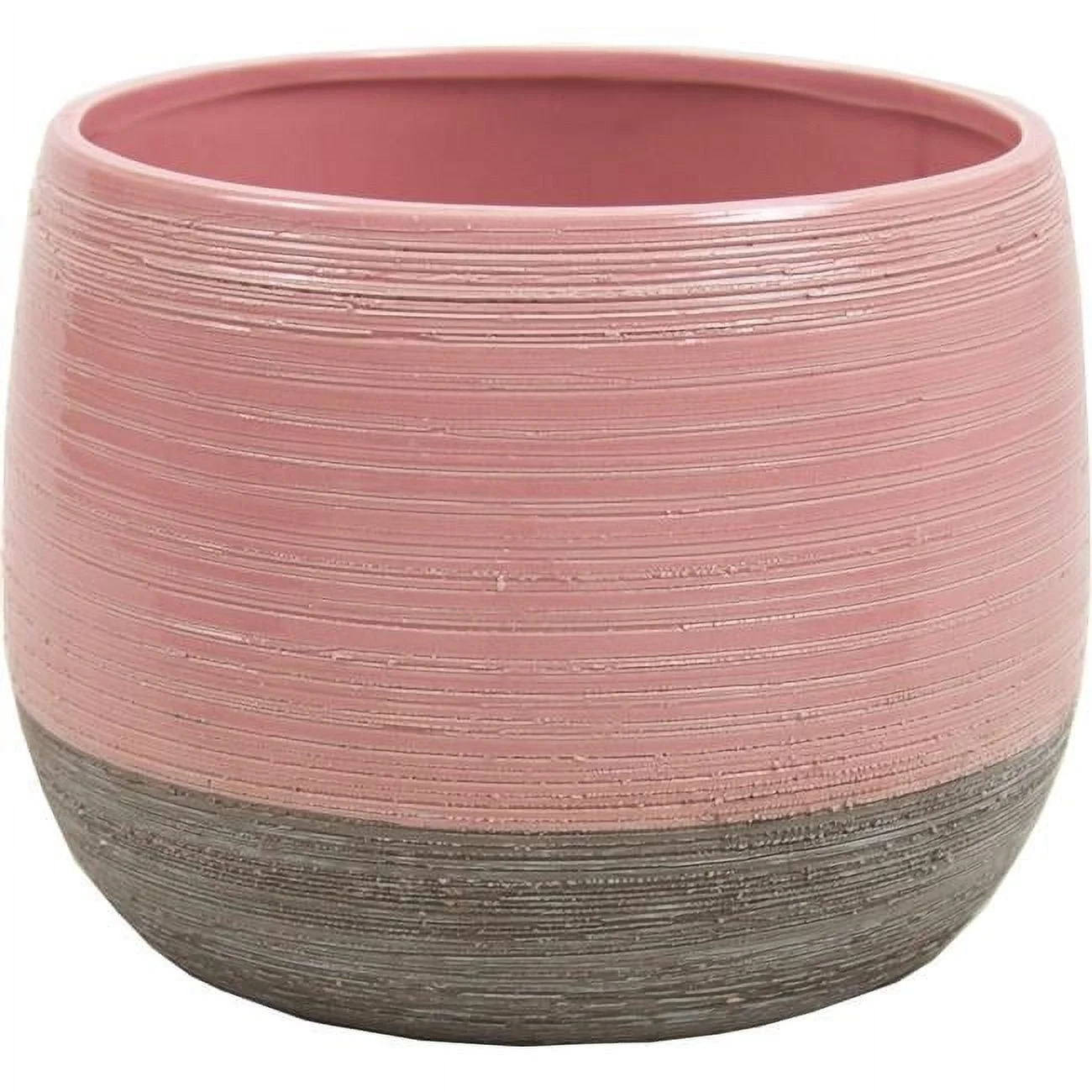 AI-CE10NPI-Q02 Pink & Dark Gray Planter - Set of 2