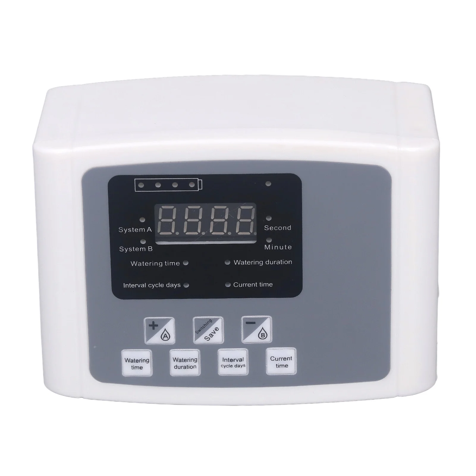 Candeon Automatic Watering System, Programmable Digital Display Solar Pump Automatic DIY Drip Irrigation Kit with Sound Alarm for 10 Potted Plants
