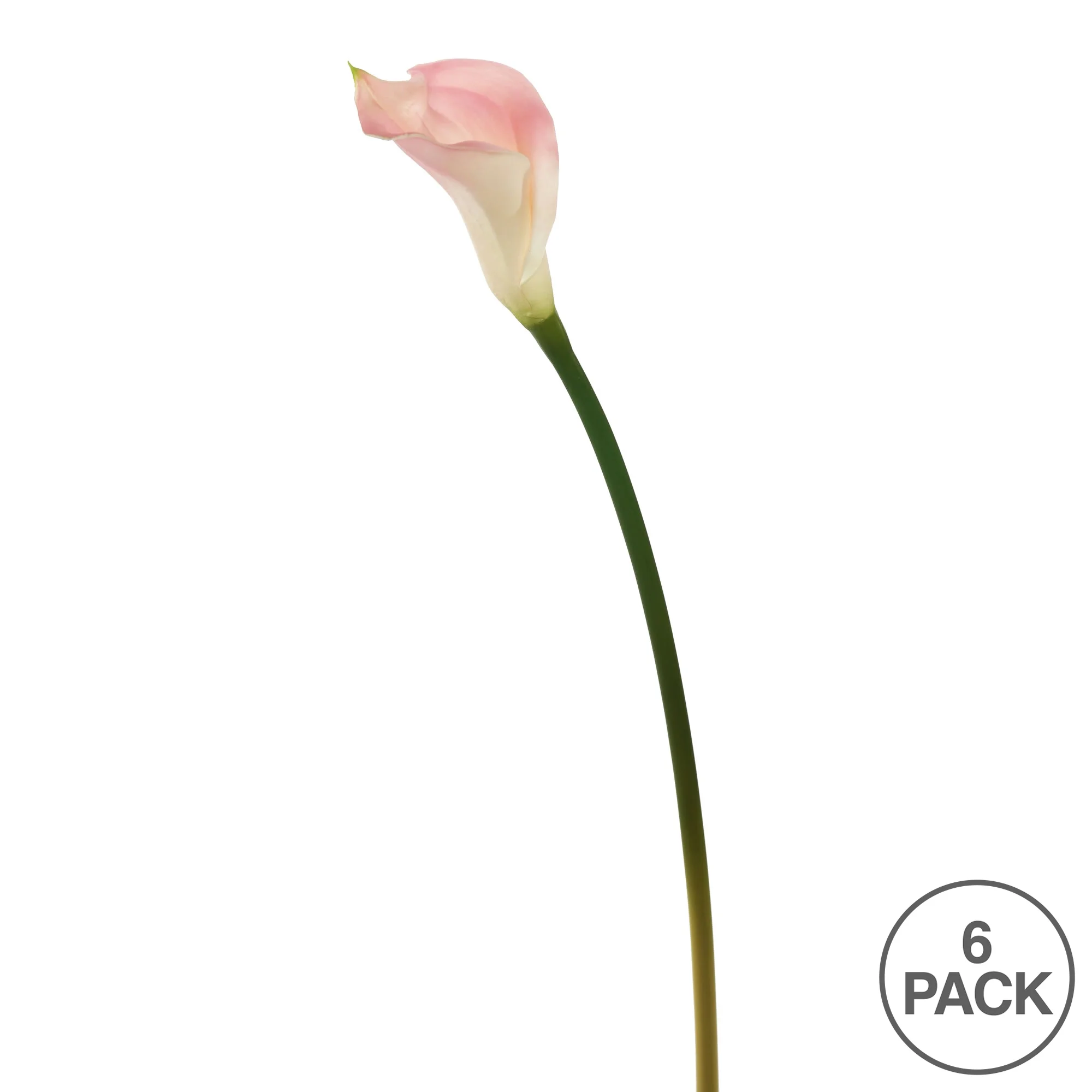 Vickerman 26'' Artificial Pink Calla Lily Stem, 6 per Bag