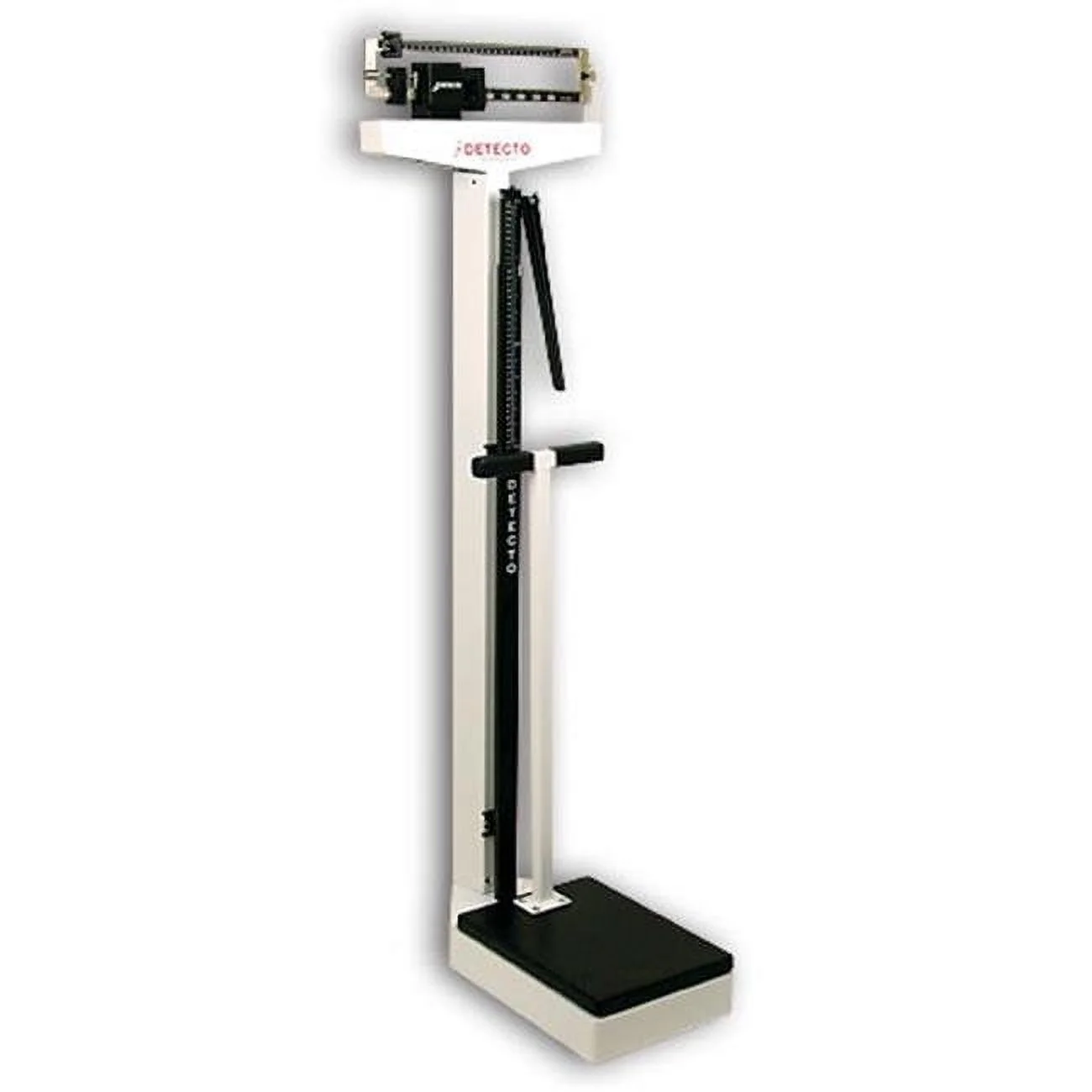 Cardinal Scale-Detecto  10.5 in. X 14.5 in. Platform Eye Level Physician Scale 400 Lbs X 4 Oz- 175 Kg X 100 G with Height Rod and Hand Post