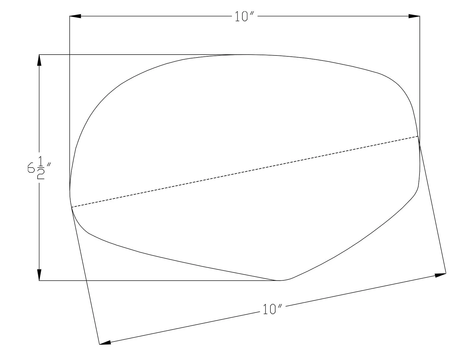 APA Replacement for Exterior Rear View Mirror Glass Non-Heated with Adhesive Pads 2007 - 2014 SILVERADO SIERRA YUKON TAHOE SUBURBAN ESCALADE Driver Left Side GM1323784