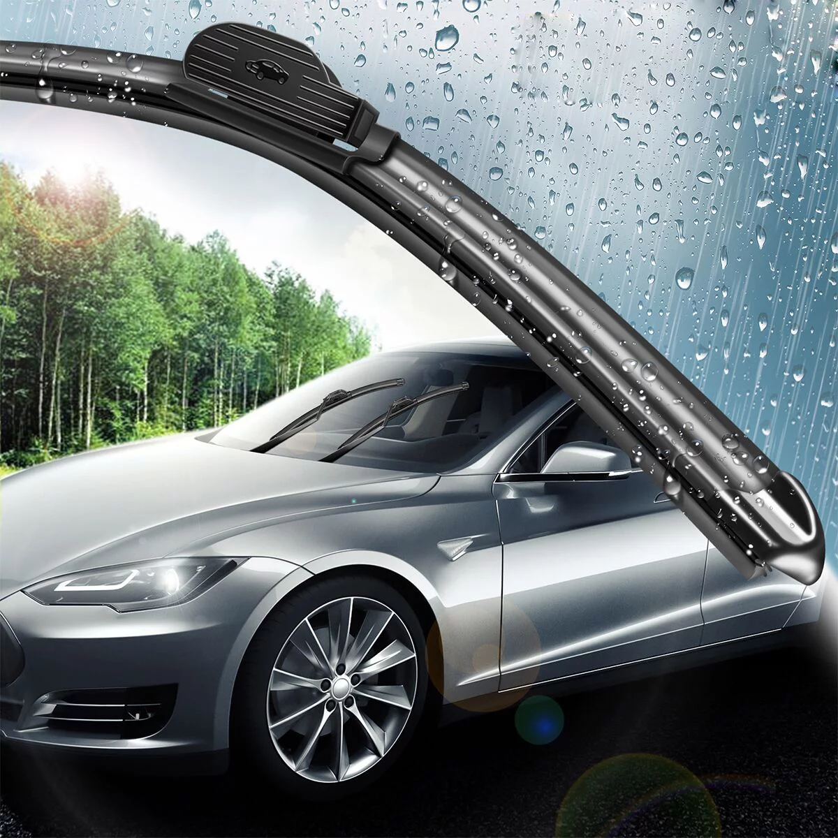 SOCOOL 16 in & 16 in Windshield Wiper Blades Fit For GMC R3500 1991 16