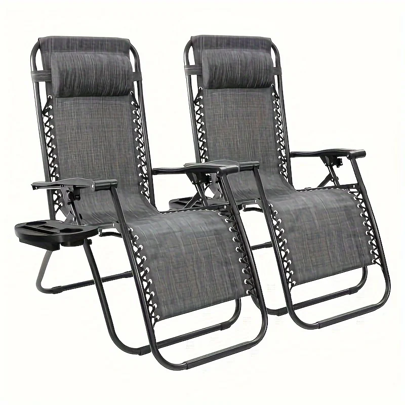 Folding Zero Gravity Chair (Set of 2)