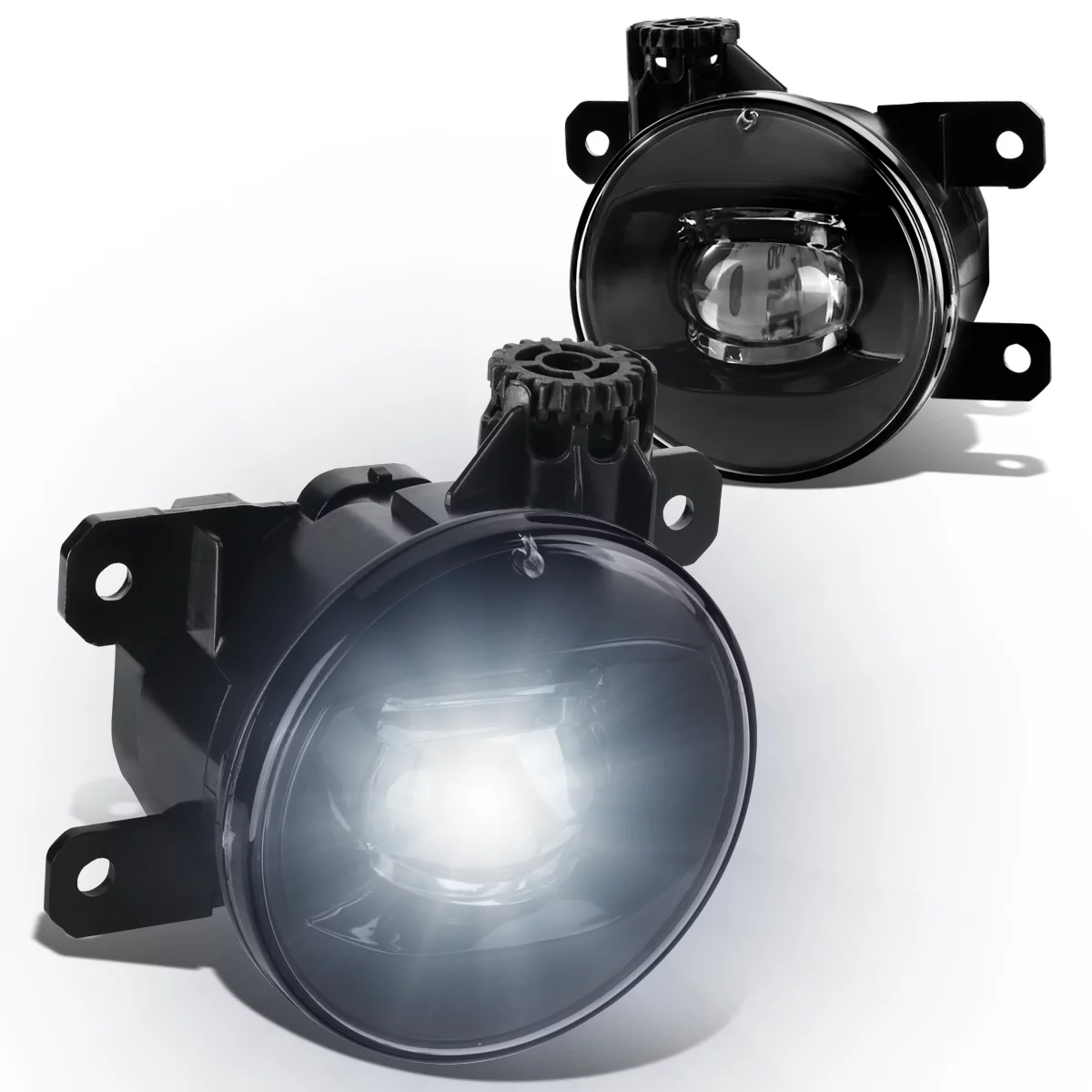 DNA Motoring FL-ZTL-224-CH For 2006 to 2014 Suzuki Grand Vitara/SX4 Sedan Pair Bumper Driving LED Fog Light Lamp Clear Lens 07 08 09 10 11 12 13