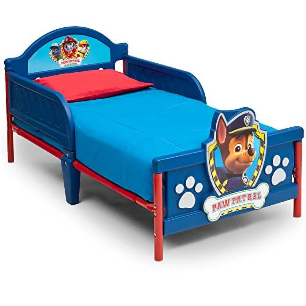 delta children 3d-footboard toddler bed, nick jr. paw patrol