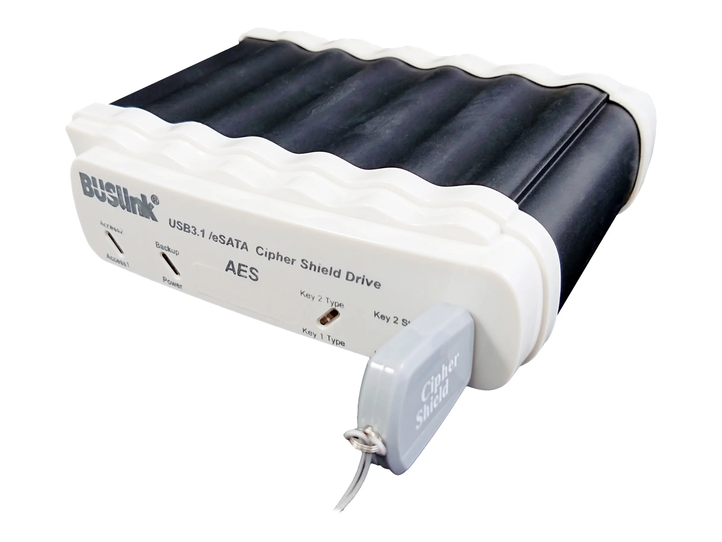 Buslink CipherShield CDSX-4TSDG2C 4 TB Portable Solid State Drive, 2.5