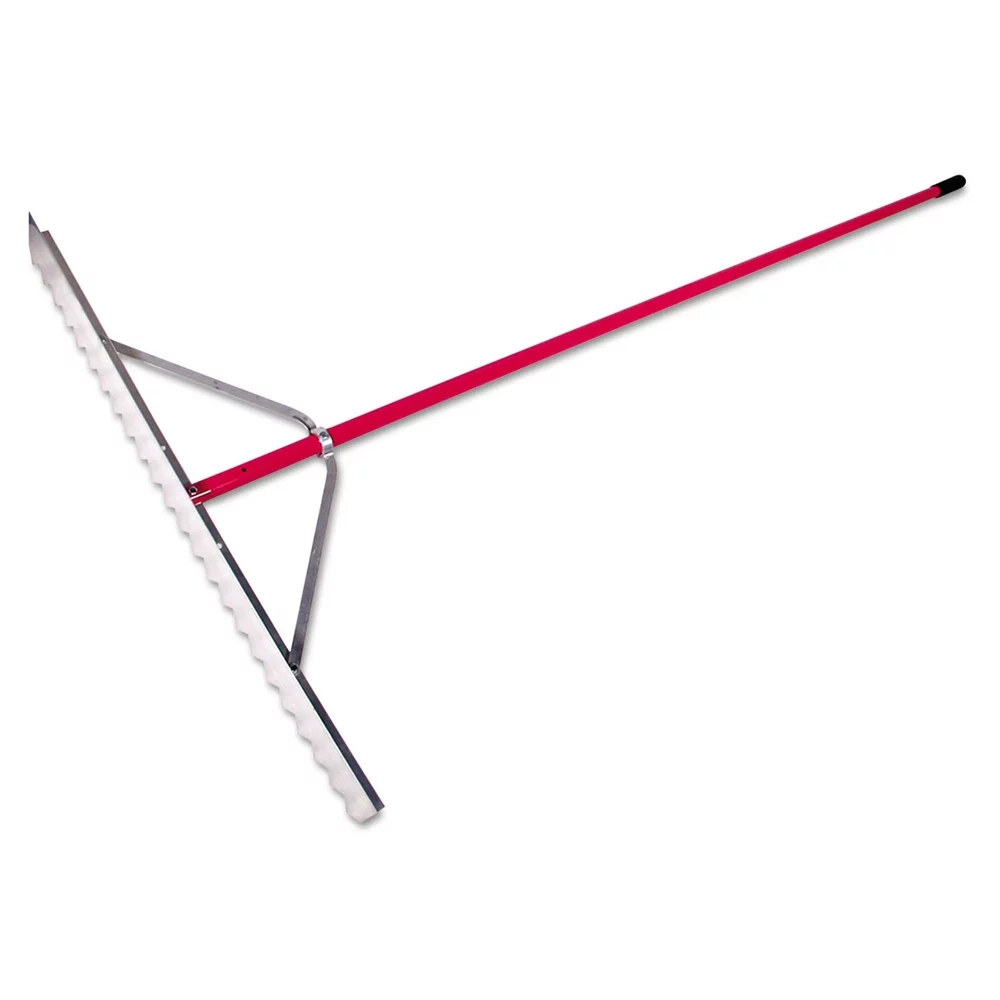 Razor-Back 63133 Asphalt Lute Rake, 82-1/4 in OAL, Aluminum Handle, Straight Handle