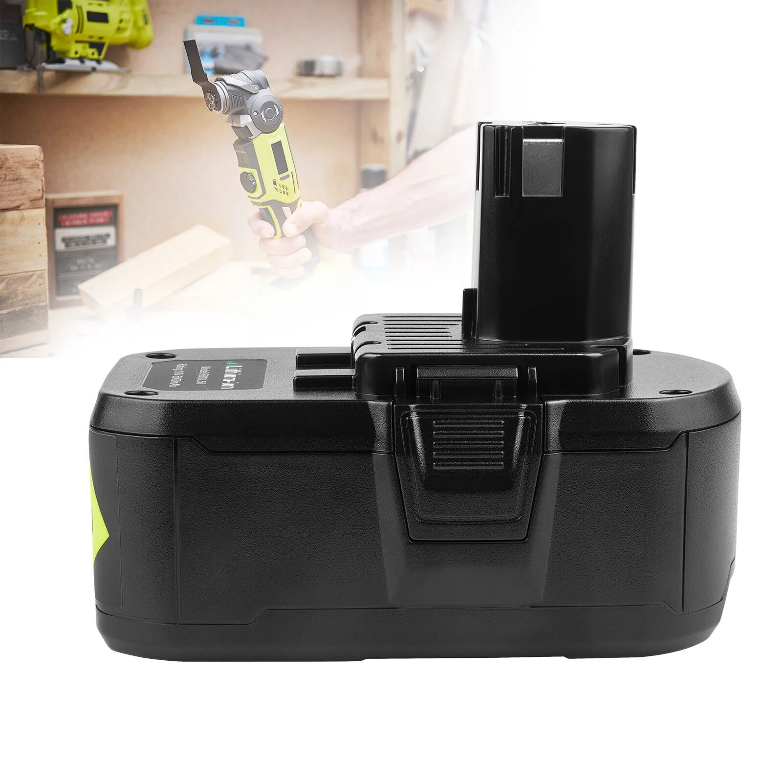 6.0Ah For RYOBI P108 High Capacity Battery 18V Lithium-Ion P107 P102 P109 P103