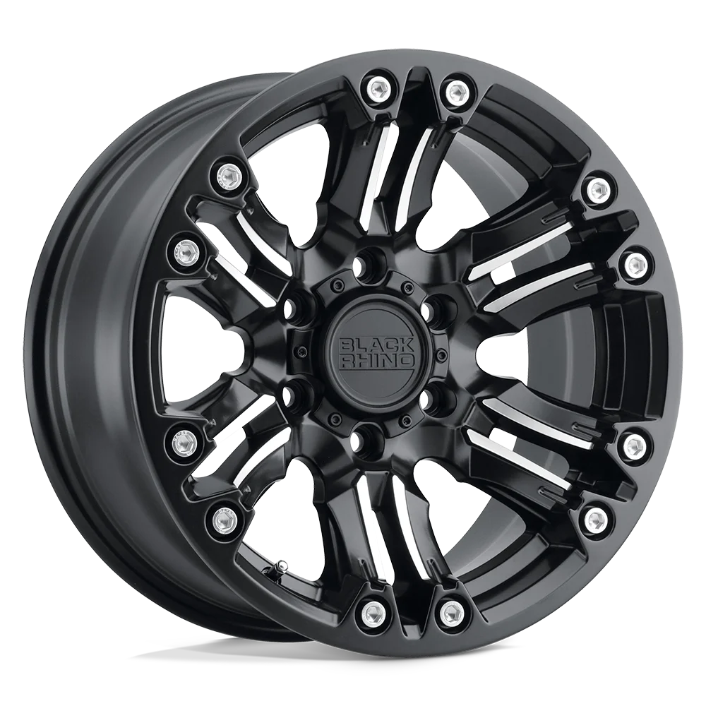 Black Rhino Cast Aluminum Rim BRASG 17X8.5 5X5.0 M-BLK-MCH -18MM, 1785ASG-85127M71