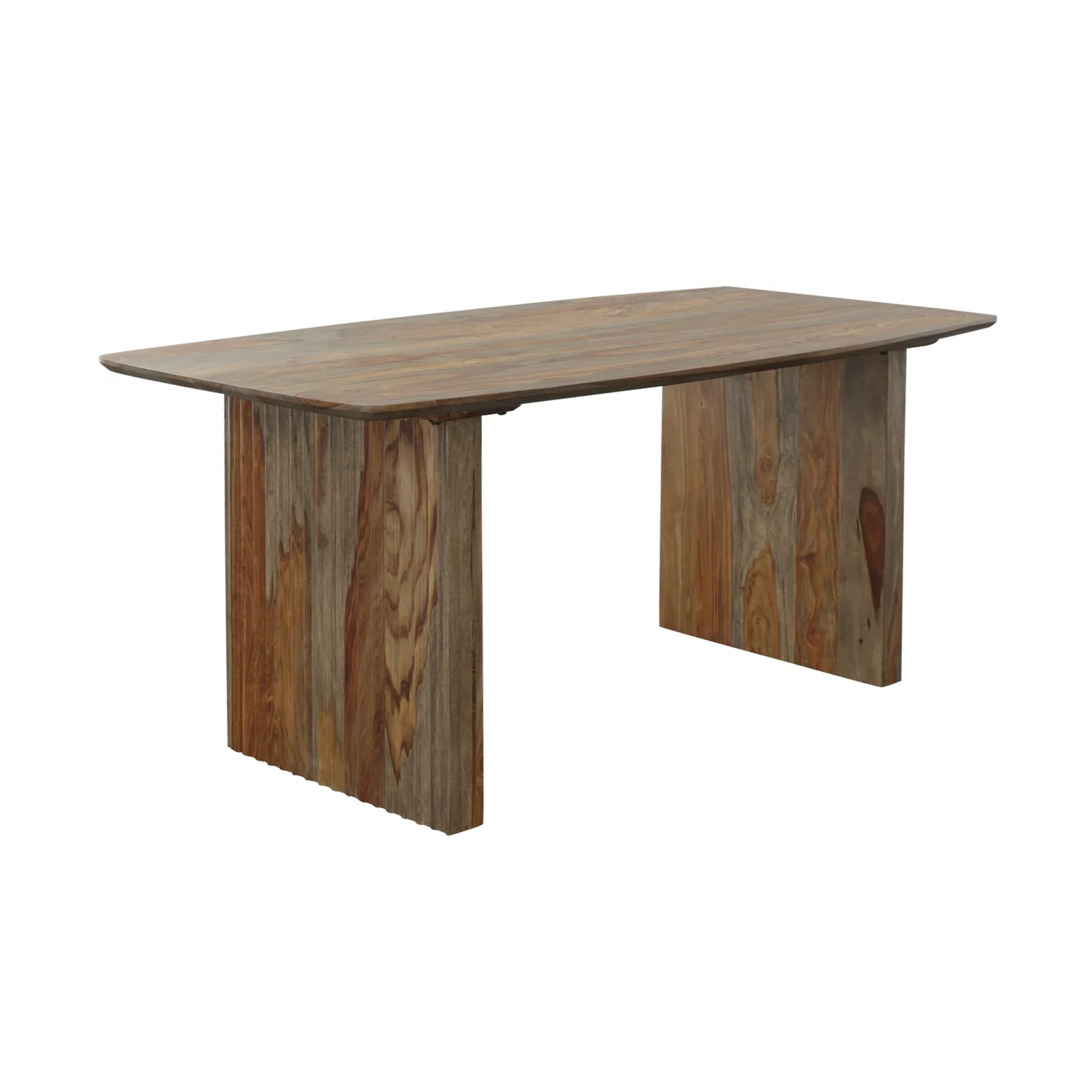 Coast to Coast Charlie Midcentury Solid Sheesham Rectangle Dining Table