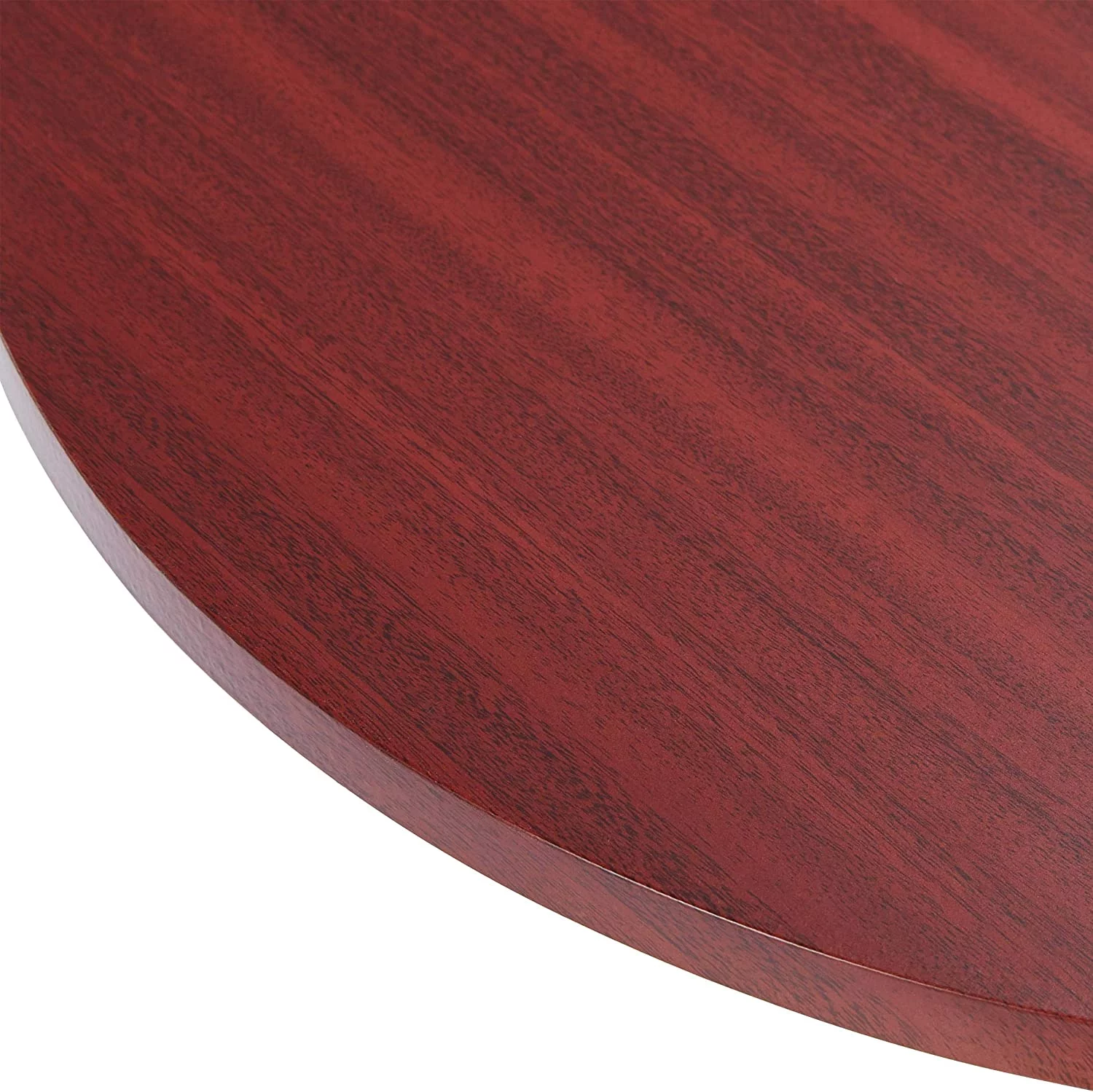 Height Adjustable Round Pub Table Counter Bar MDF Top Table 360 Degree Swivel Bar Tables Tall Cocktail Tables Bistro Table, Mahogany