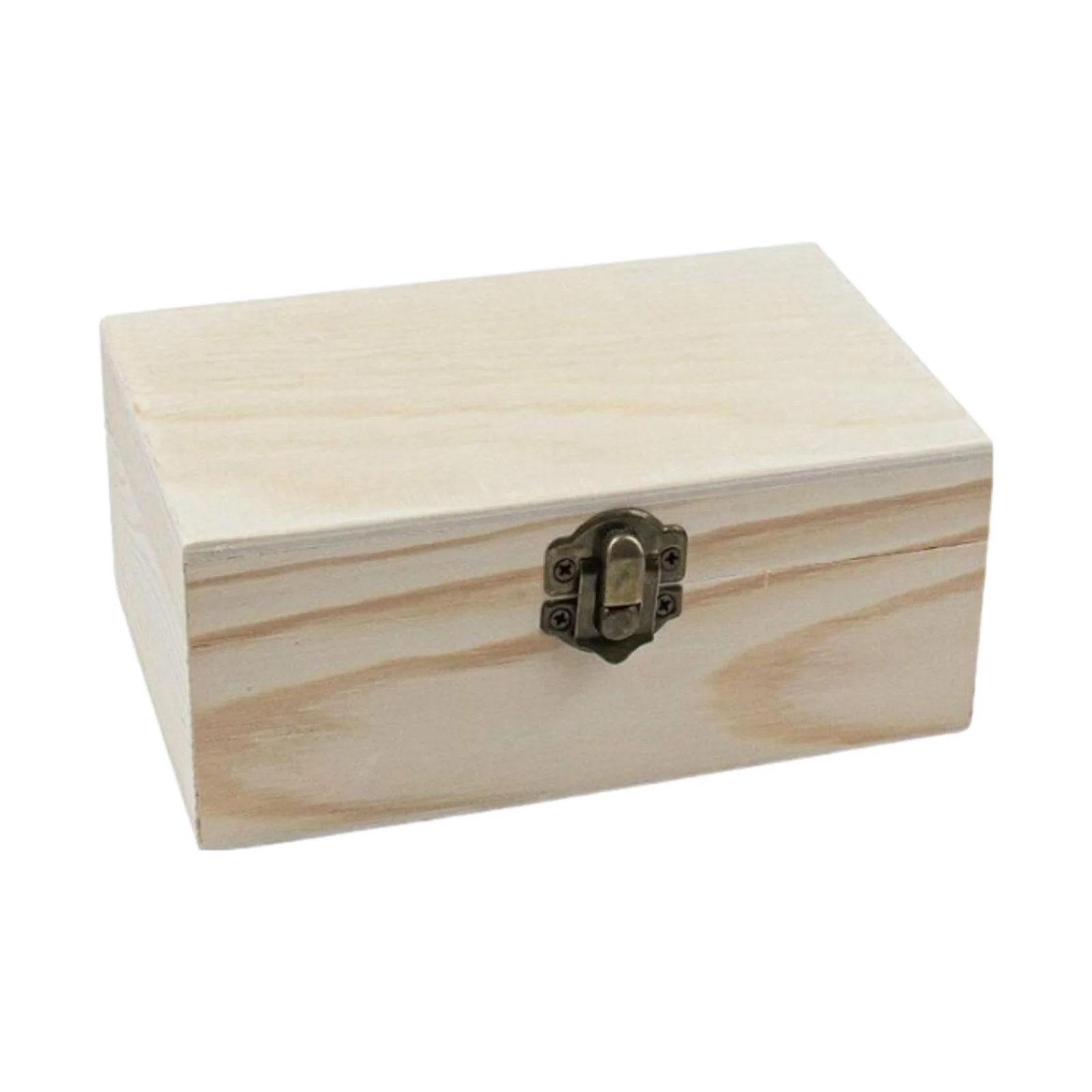 STARTIST Wooden Box with Hinged Lid Wood Boxes Front Clasp Multifunctional Gift Box Wooden Storage Box for Gadgets Hairpin Brooch
