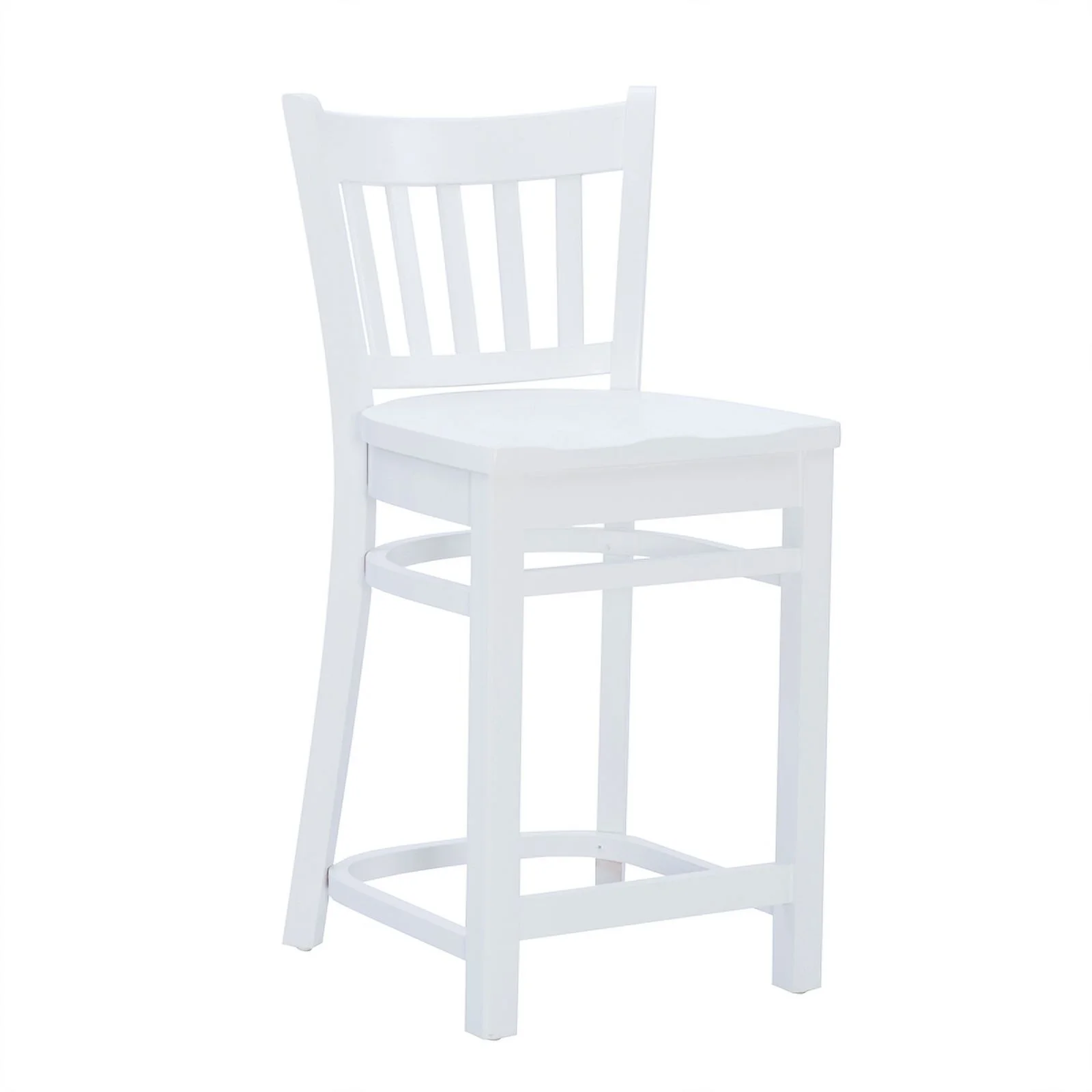 Linon Zane Solid Beechwood Set of 2 Curved Slat Back 24