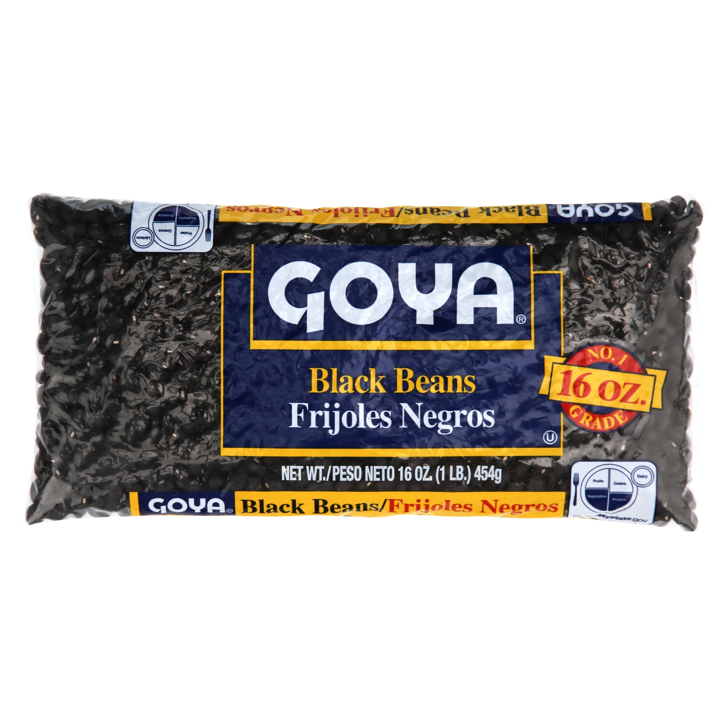 Goya No. 1 Grade Black Beans, 16 oz Bag