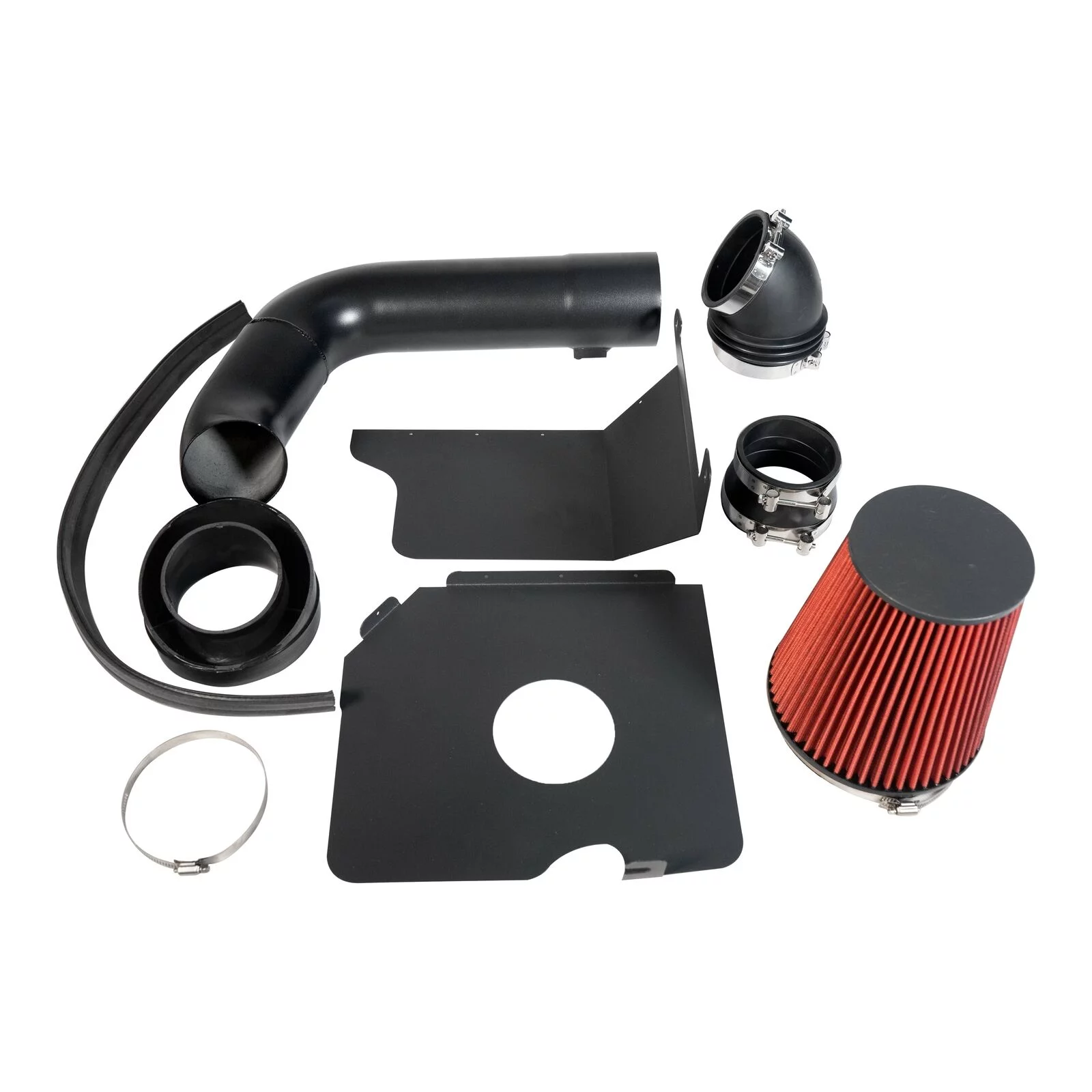 HZ RED 2004-2005 Silverado Diesel LLY 6.6L Cold Air Intake System +Heat Shield
