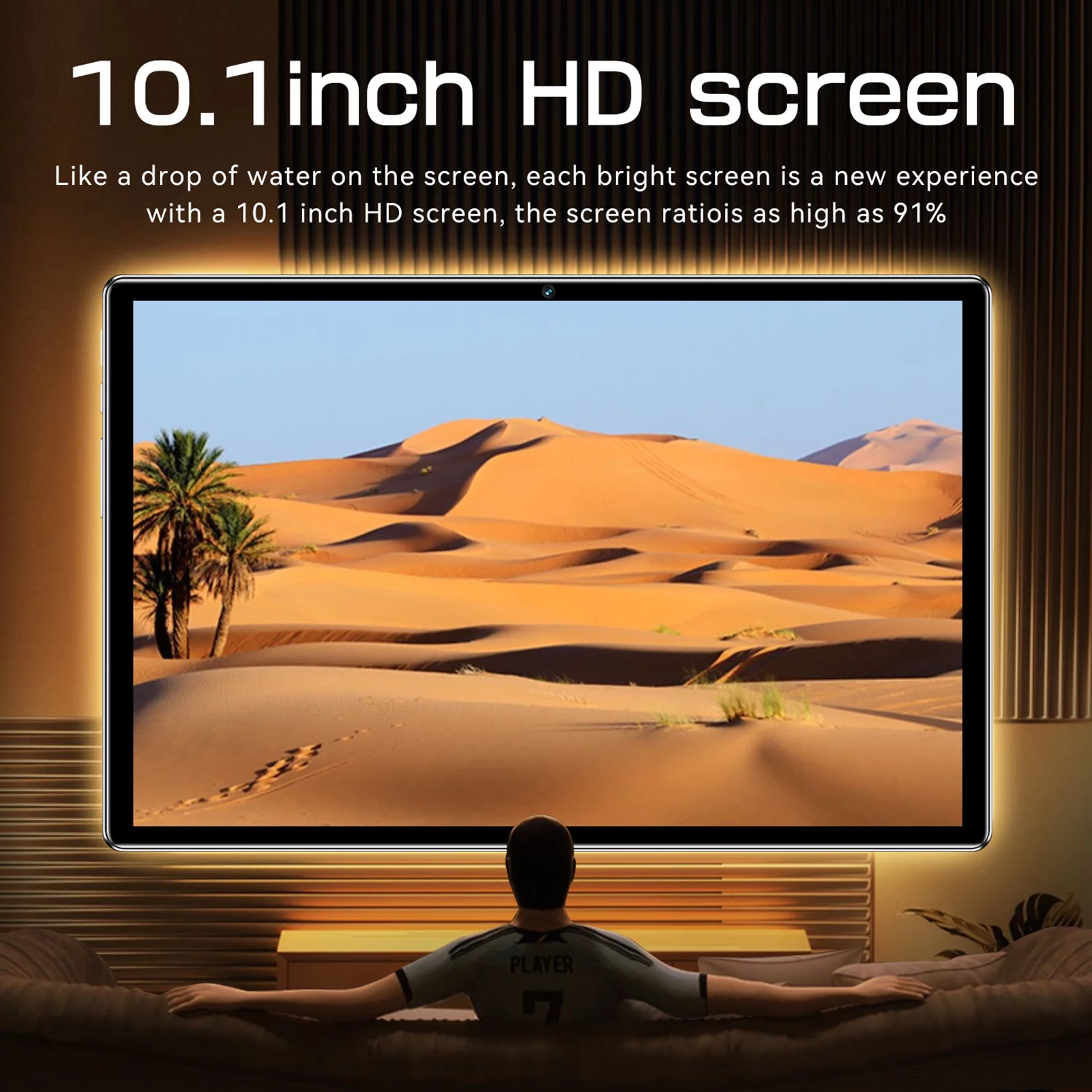 Lixada 10-Core Tablet 8GB+256GB 10.1in Screen 5G Call MTK6797 Processor Expandable to 128GB Large Storage BT5.0 Long Battery Life Multi-function