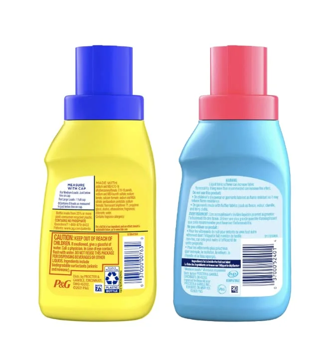 Tide Simply Clean & Fresh & Downy Travel Bundle – 2 Items: Tide Simply Clean & Fresh Liquid Detergent, Refreshing Breeze 10 Oz And Downy Ultra Fabric Softener, April Fresh 10 Oz