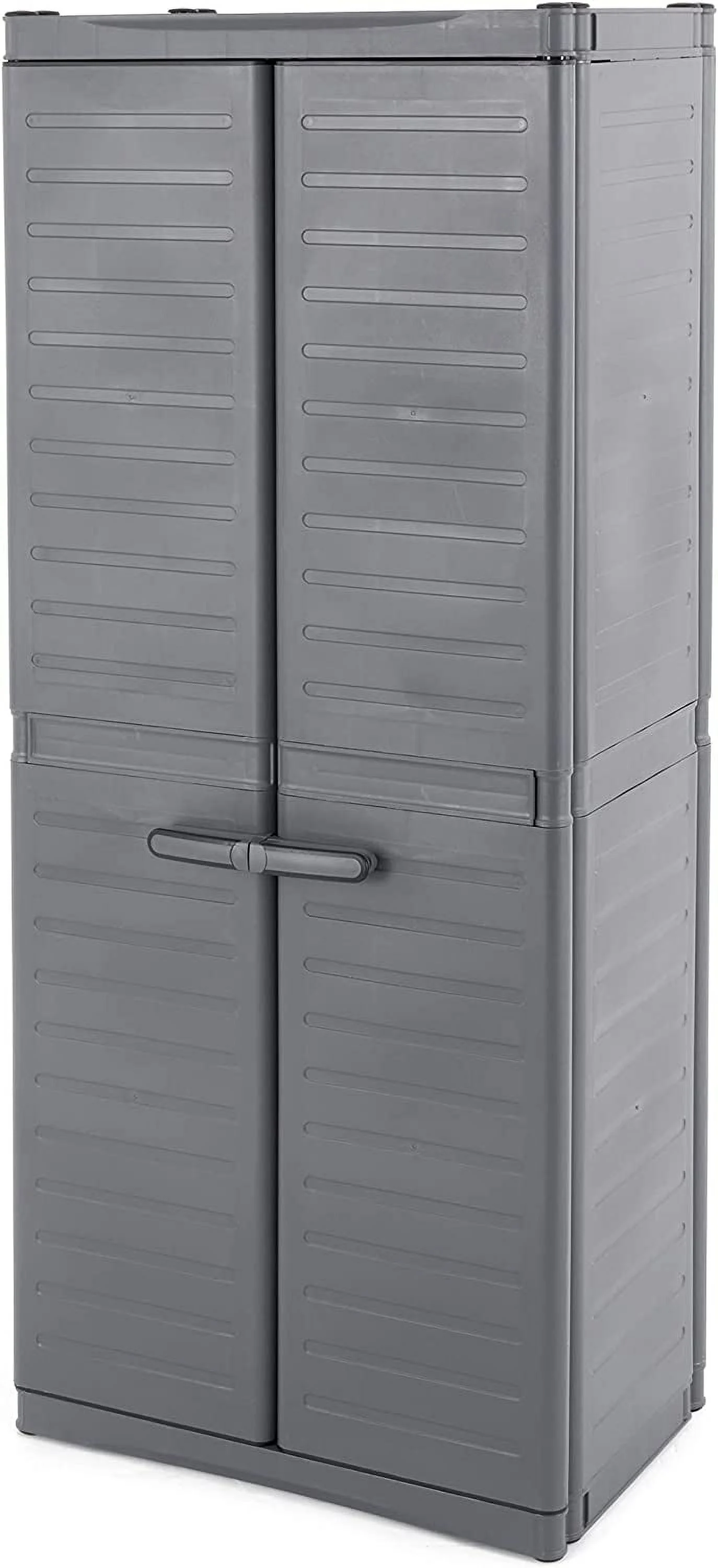 Maxit Heavy Duty Premium Utility Cabinet With 3 Adjustable Metal Shelves For Garage, Basement, Or Utility Room Storage