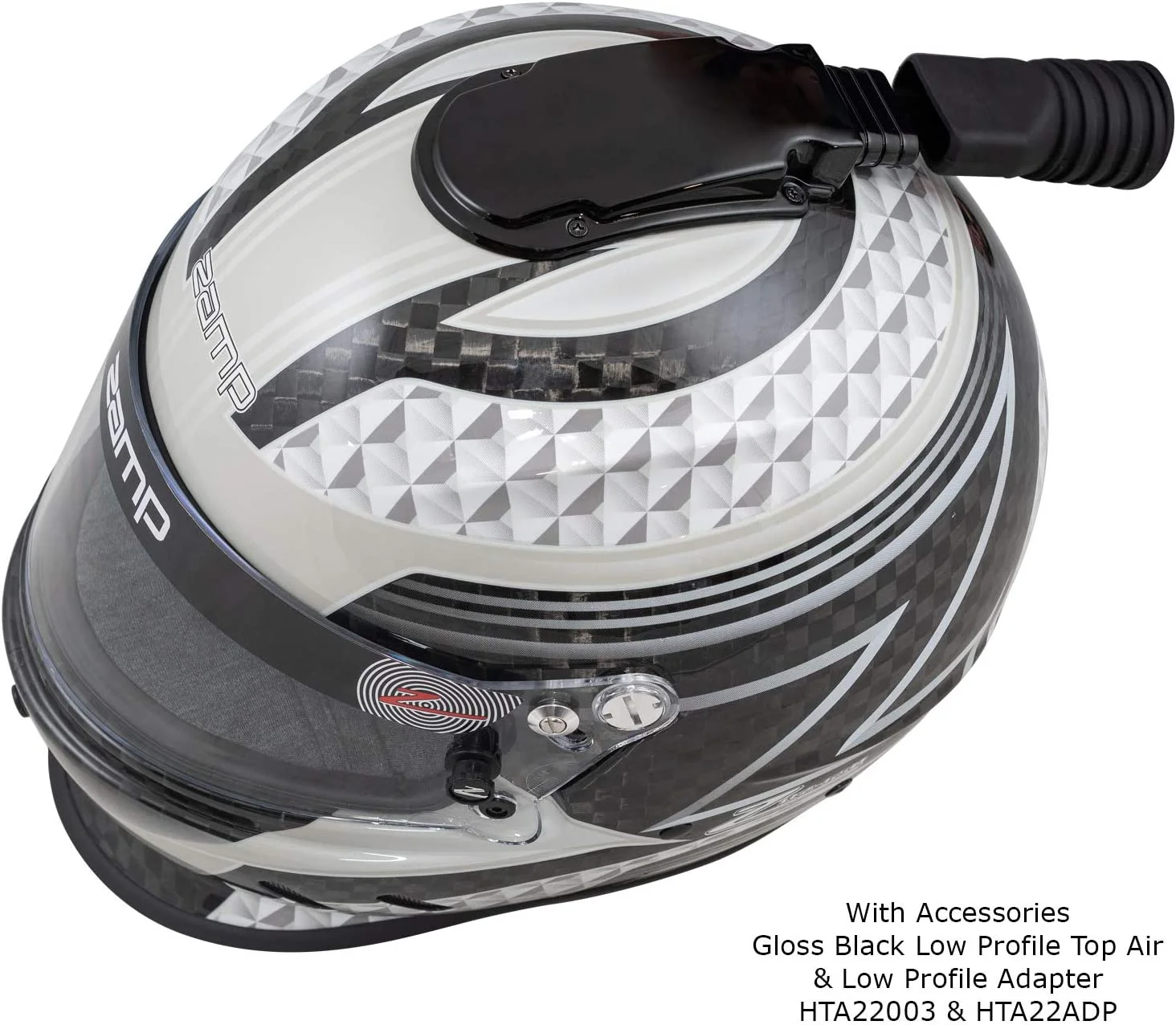 Zamp H775C15L RZ-65D Helmet Carbon Graphic Full Face SA2020  Black/Gray Large