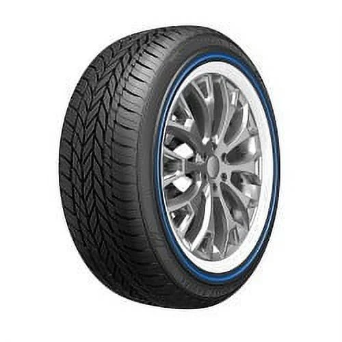 (Qty: 4) 245/45R19 Vogue Custom Built Radial VIII Blue Stripe 102V tire