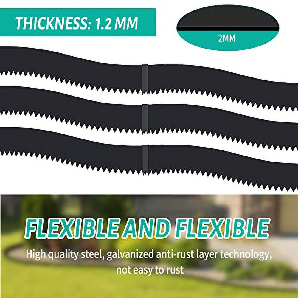 Steel Landscape Edging Steel Lawn Edging Landscape Garden Border Edging Border (40 x 6inch (Pack of 6))