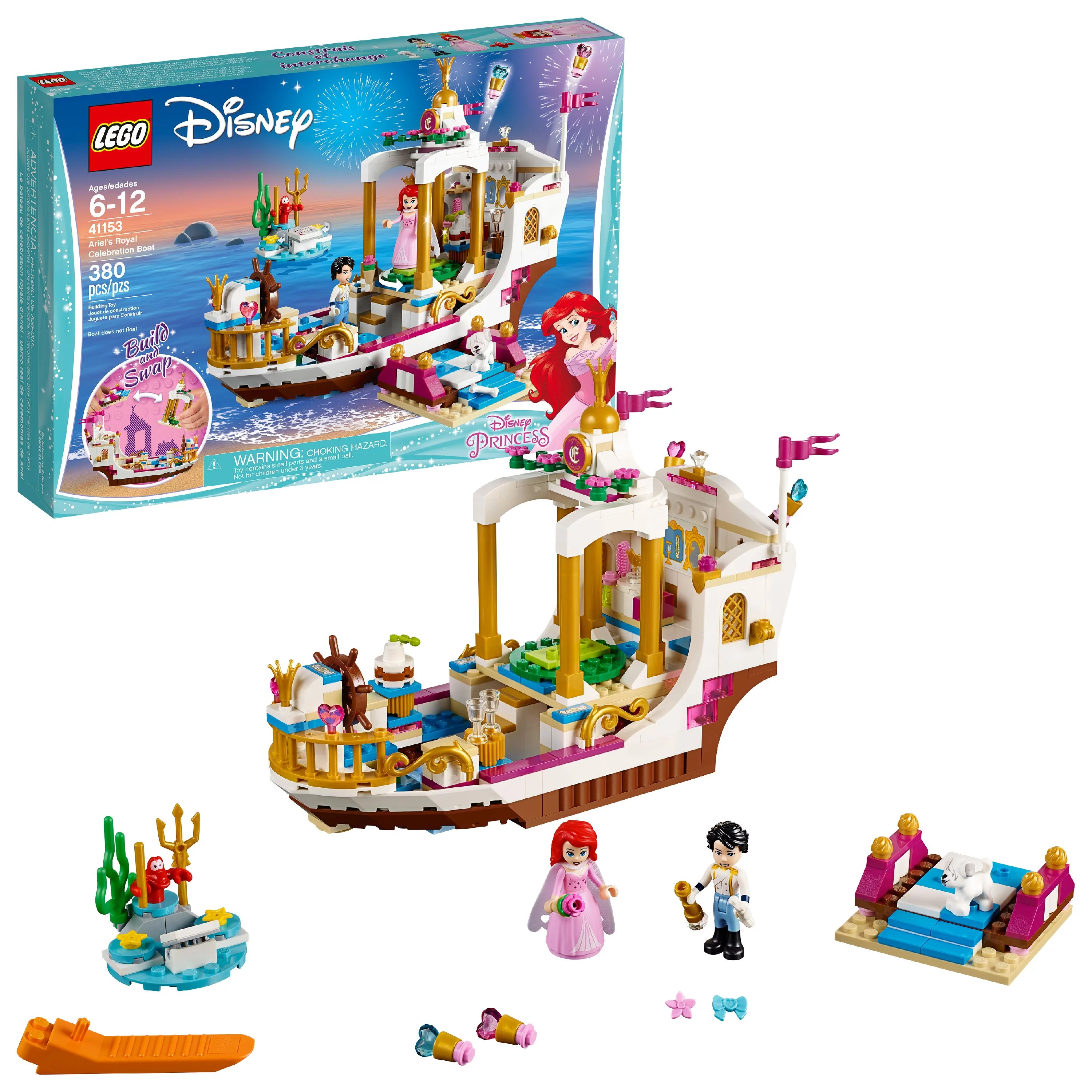 LEGO Disney Princess Ariel's Royal Celebration Boat 41153