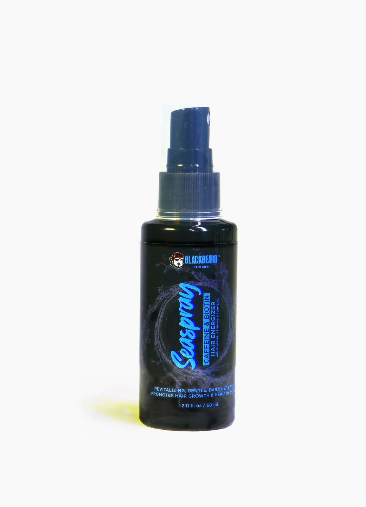 Seaspray Hair Energizer, Mens Hair Support Spray, Caffeine and Biotin Treatment for Thicker, Fuller Hair, 2.1 Fluid Ounce (60 ml) by Blackbeard for Men