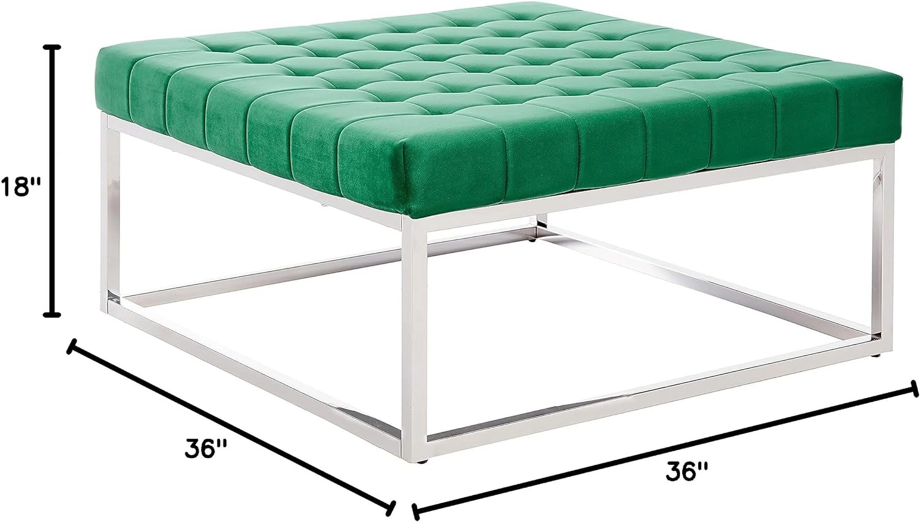 Caroline Tufted Ottoman, 36