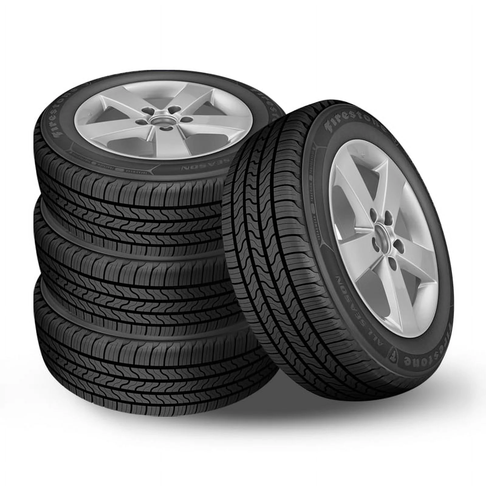 2 New Firestone All Season 235/55R18 100H Touring Tires 55,000 Mile Warranty FS003030 / 235/55/18 / 2355518