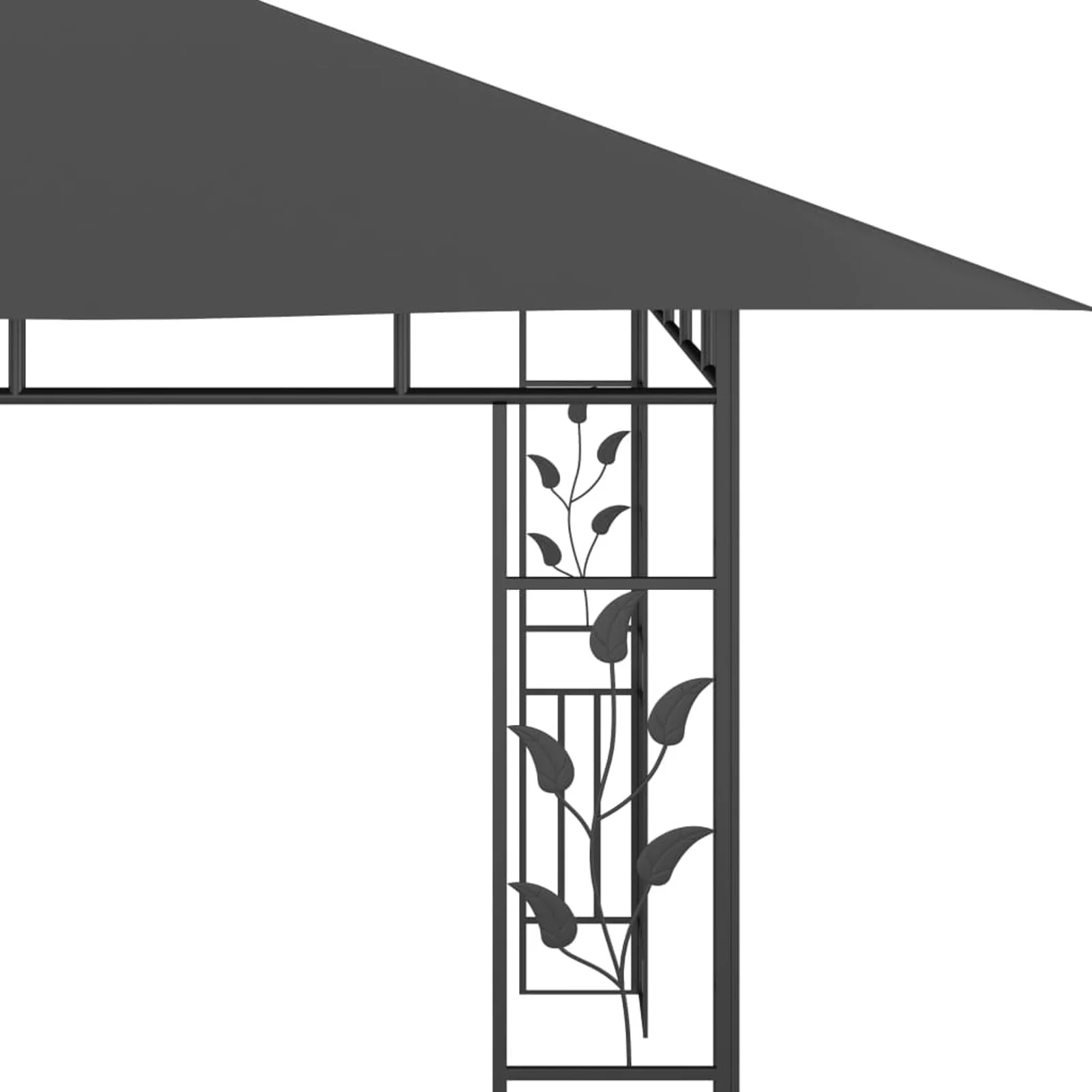 Andoer Gazebo with Mosquito Net 13.1'x9.8'x9' Anthracite 180 g/m²