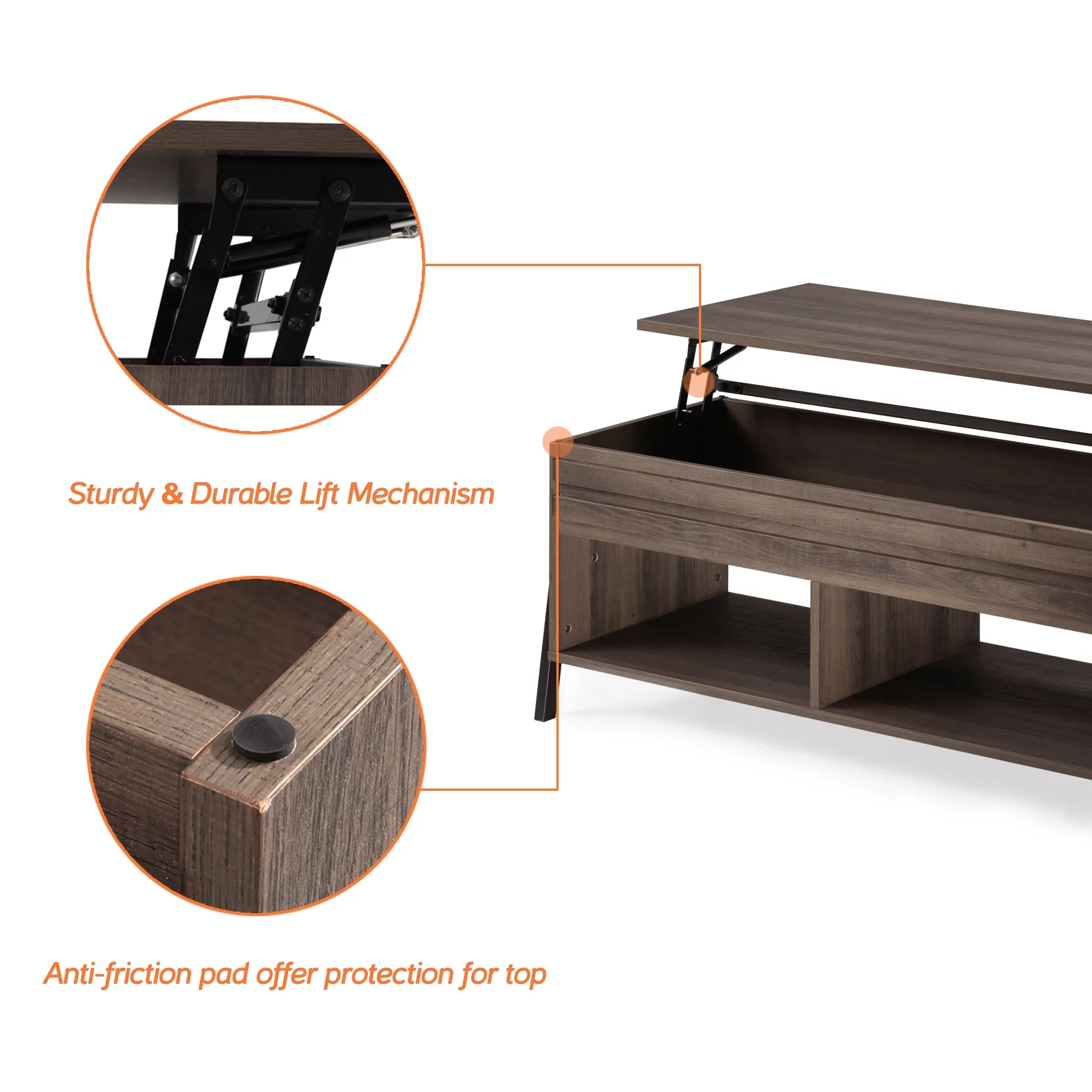 Wampat Mid-Century Modern Wood 42