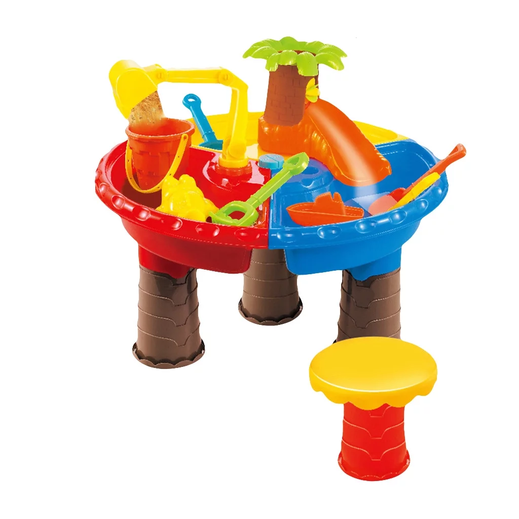 Sand & Water Table Outdoor Garden Sandbox Set Play Table Kids Summer Beach Toy