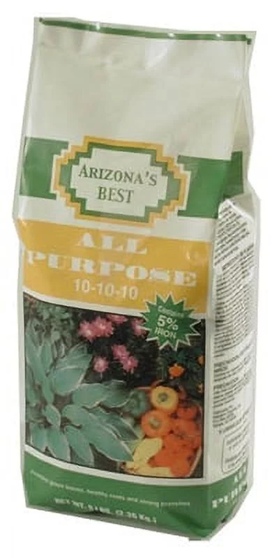 Arizona's Best 5 LB 10-10-10 All Purpose Fertilizer Well Balanced Form, Each