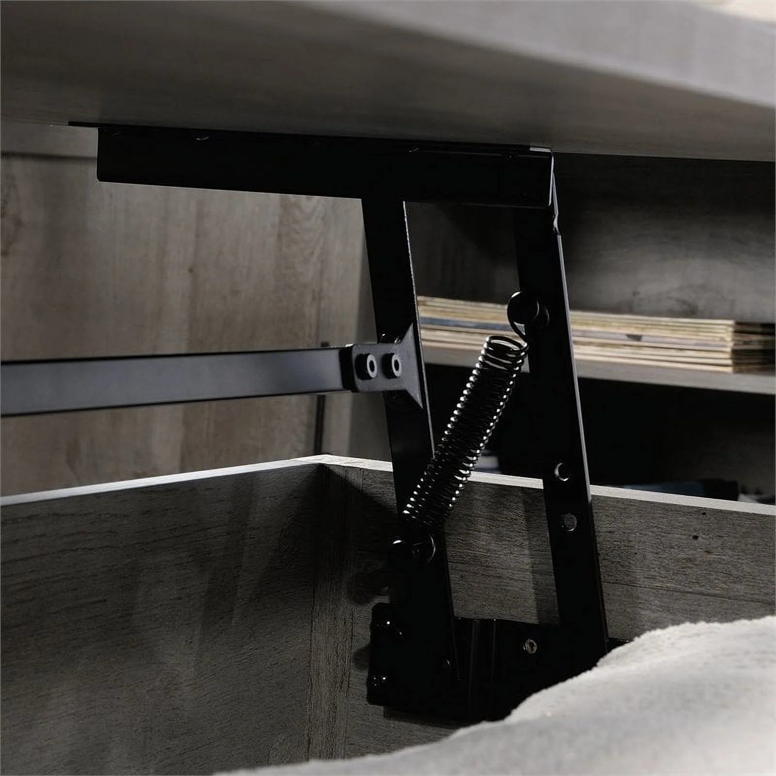 Home Square 2 Piece Wood Furniture Set with 3-Shelf Bookcase and Coffee Table