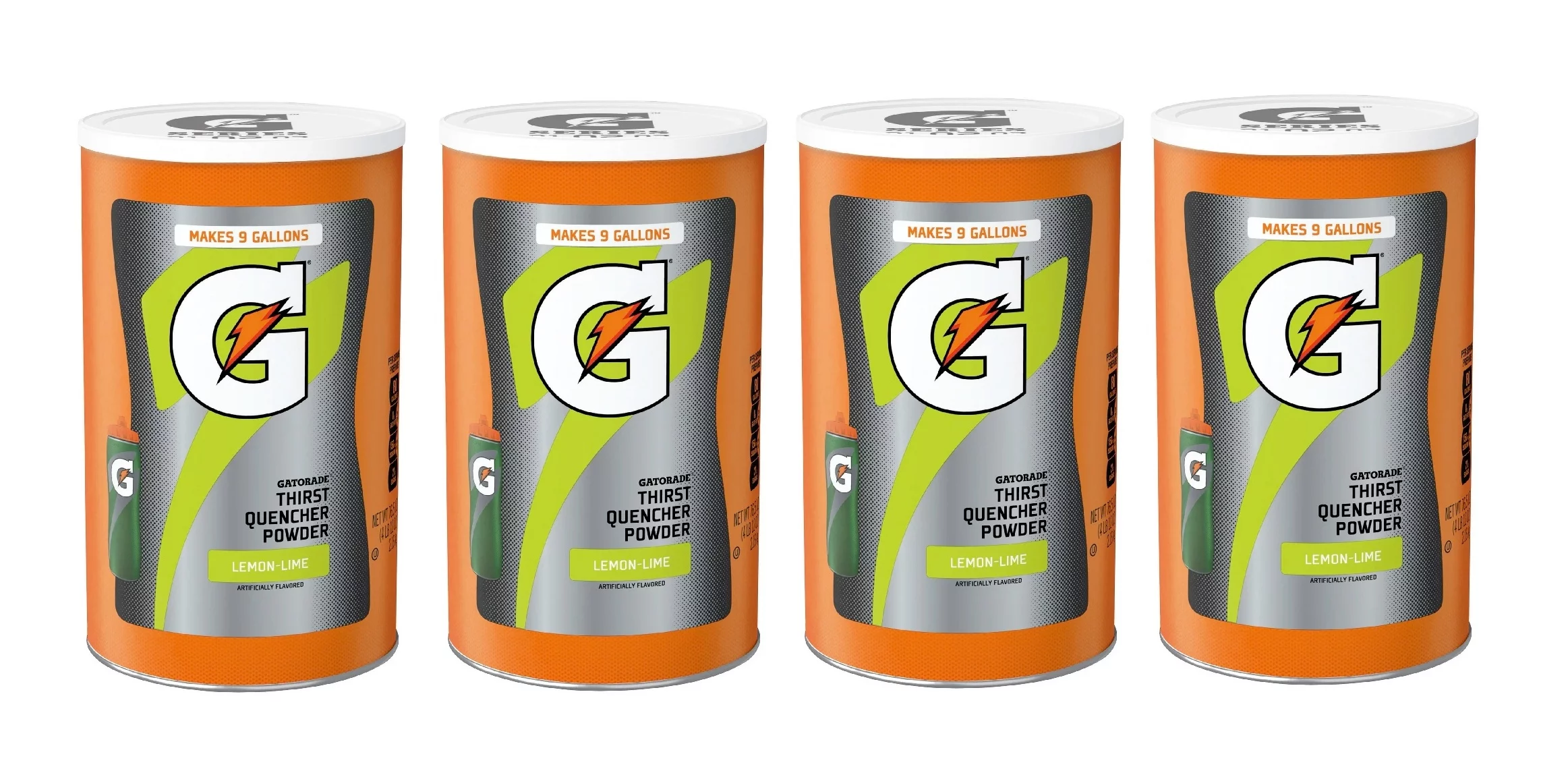 Gatorade Thirst Quencher Powder, Lemon-Lime (76.5 fl. oz.) 4PK