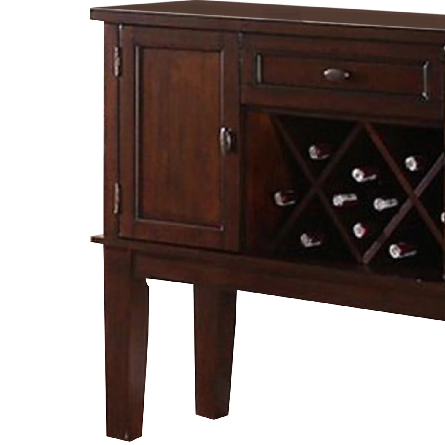 BenJara Warm and Contemporary Server, Brown