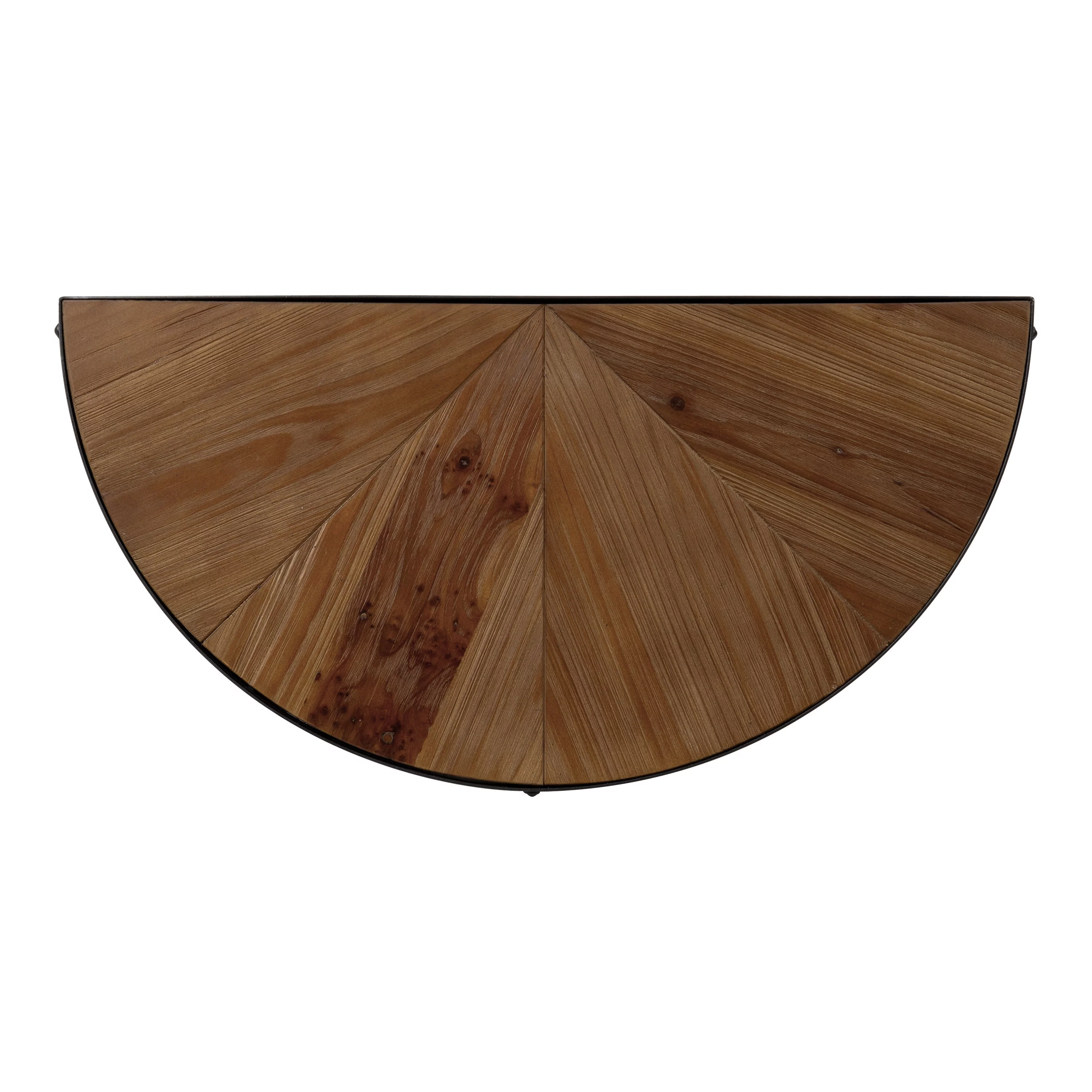 Kate and Laurel Gerhardt Console Table, 26 x 14 x 30, Rustic Brown and Charcoal Gray, Modern Sofa Table