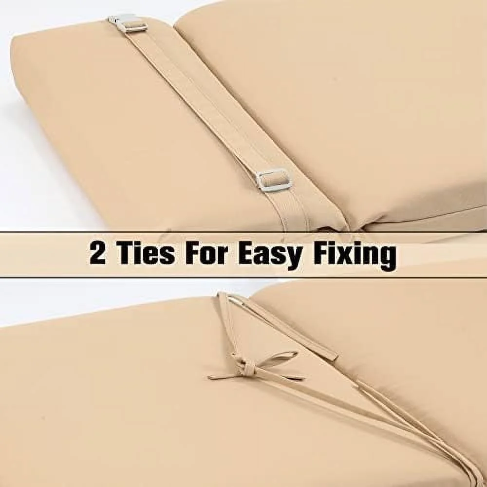 HYHBIBOOM Indoor Outdoor High Back Chair Cushions Set of 4  Exquisite Craft  UV-Resistant  Patio Seat Cushions