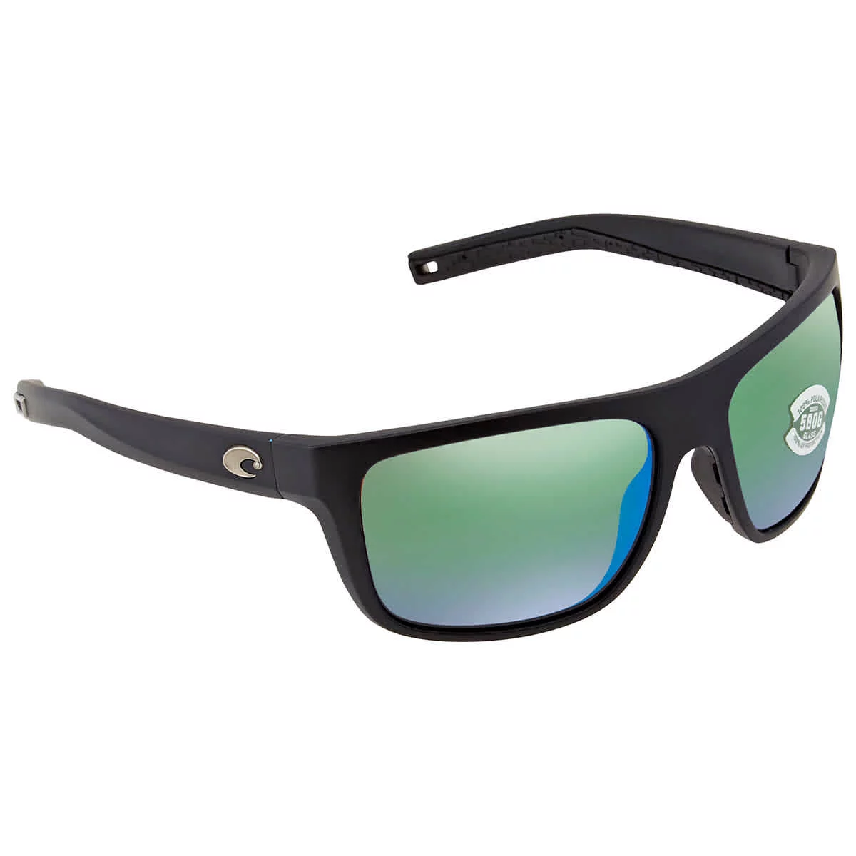 Costa Del Mar Broadbill Polarized Green Mirror Glass 580G Rectangular Sunglasses BRB 11 OGMGLP
