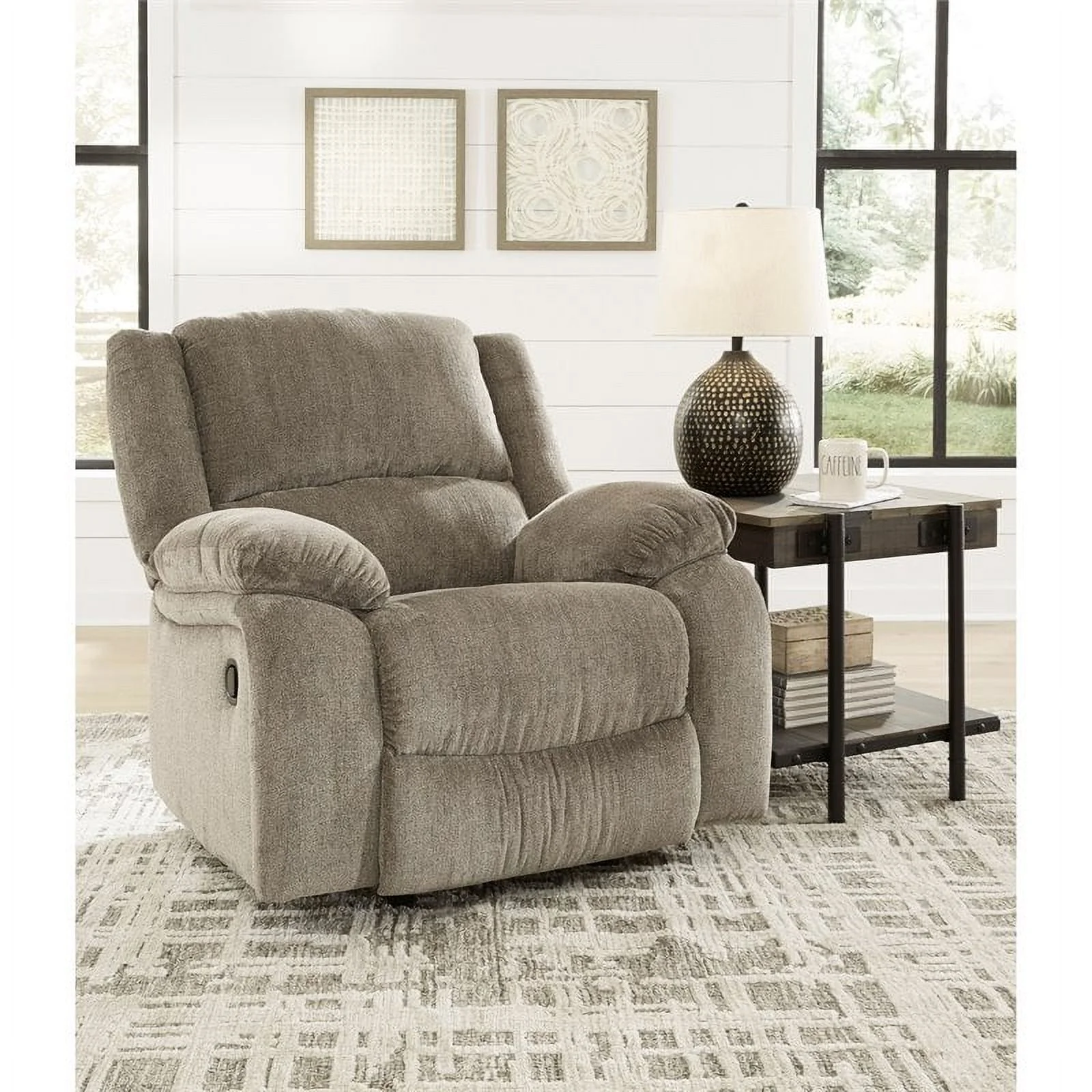 Bowery Hill Power Rocker Recliner in Pewter