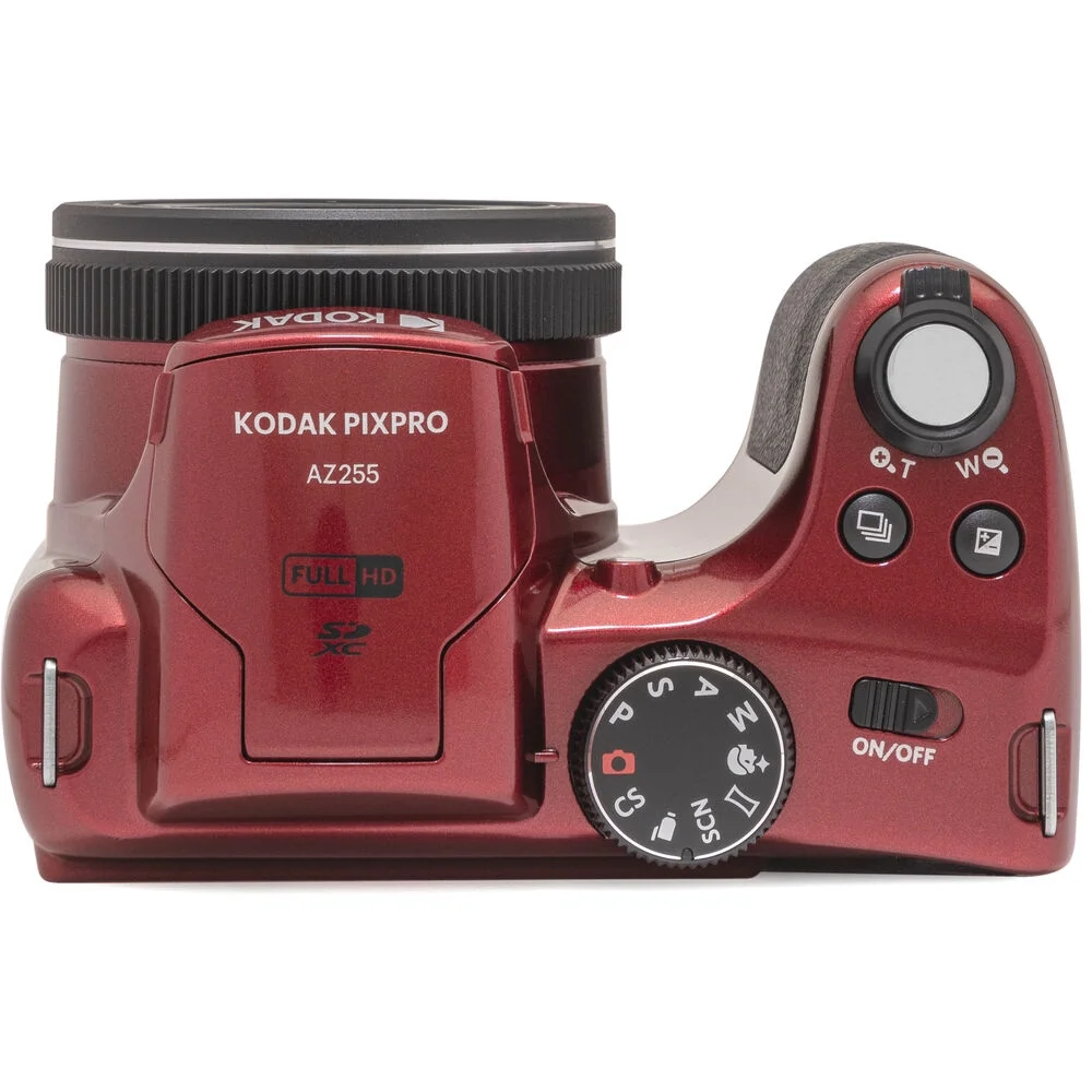 Kodak PIXPRO AZ255 Digital Camera (Red) + Extra Battery + 1 Yr Warranty + 32GB