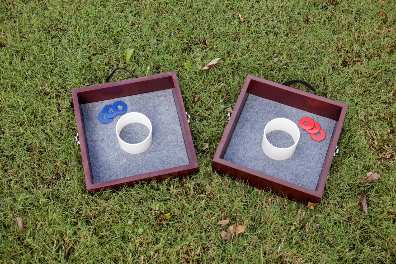 Triumph Tournament Outdoor Washer Toss Game Includes 6 Steel Washers and Easily Transportable