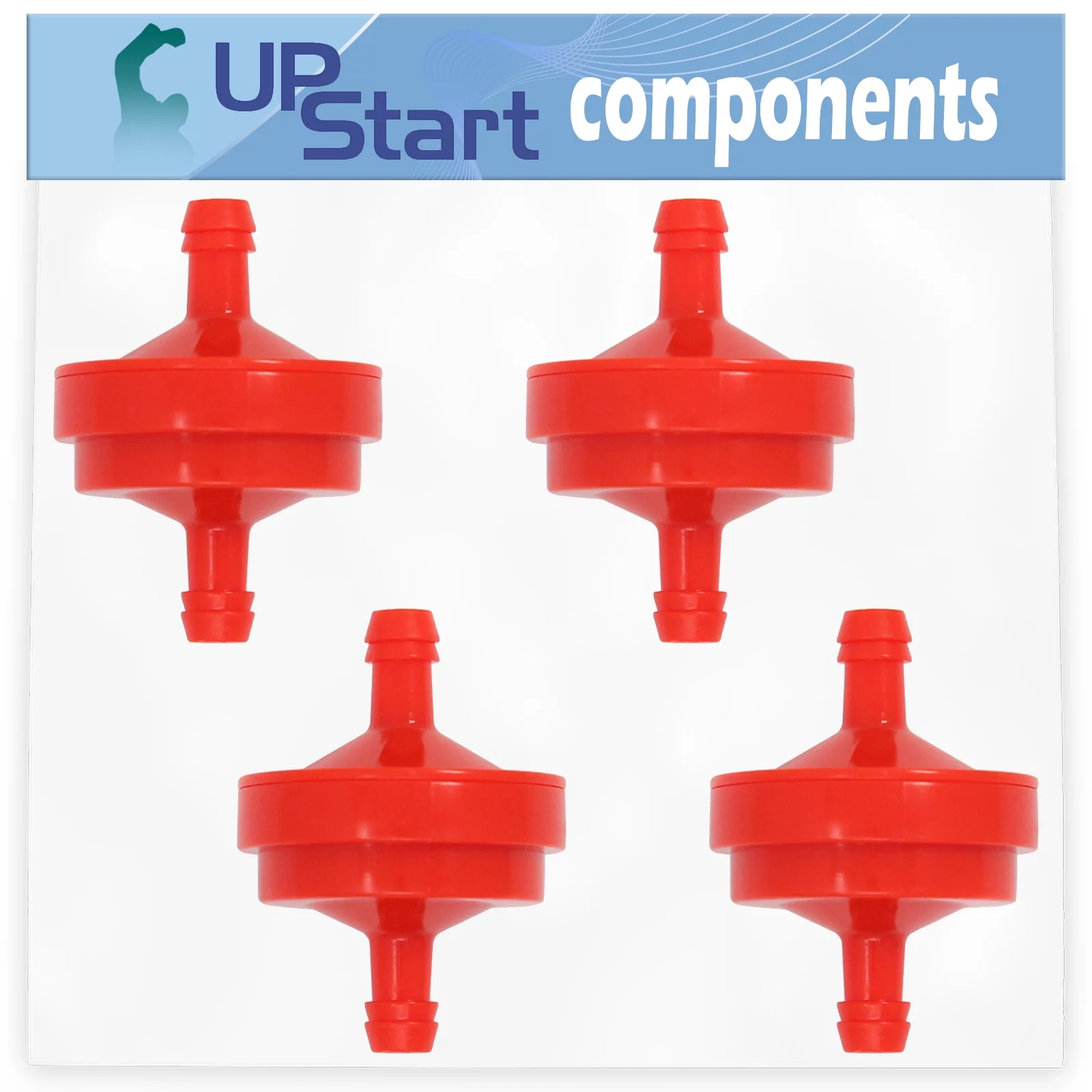 4-Pack 394358 Fuel Filter Replacement for Briggs & Stratton 19G400 Series (0068-1196) Engine - Compatible with 298090S Fuel Filter 150 Micron