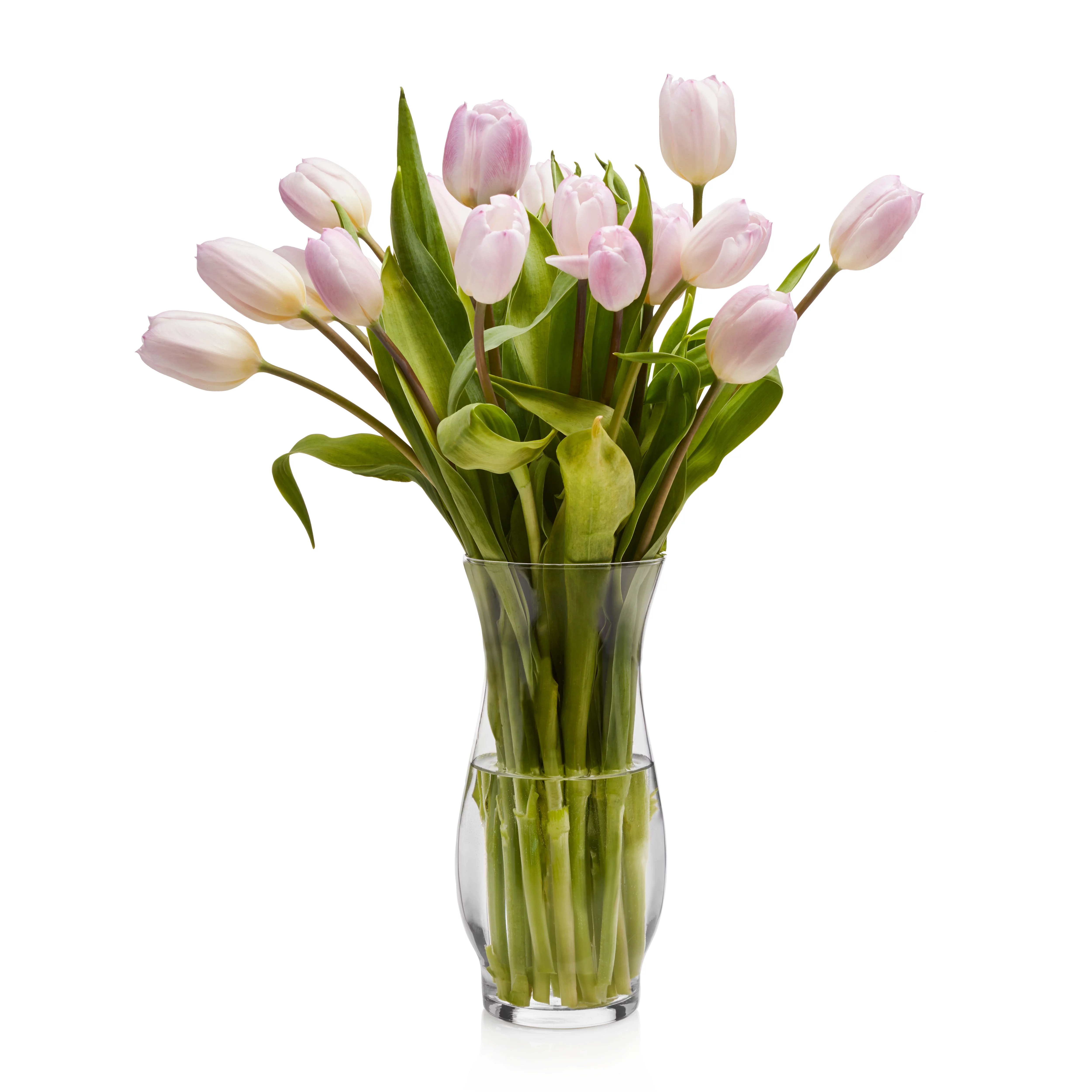 Libbey Hana Glass Vase, 8.5-inch, Set of 4