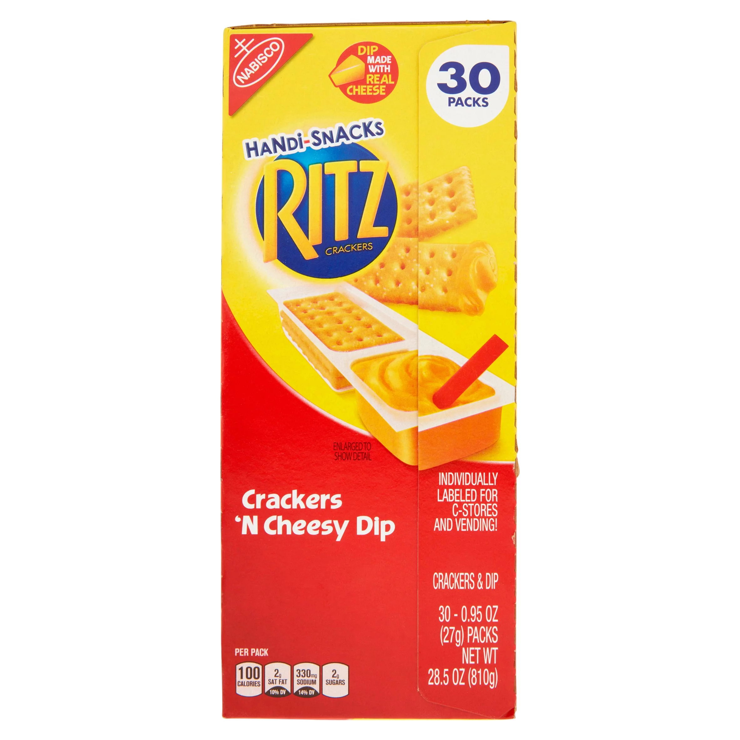 2 PACK | Ritz Crackers 'N Cheesy Dip, 30 Count
