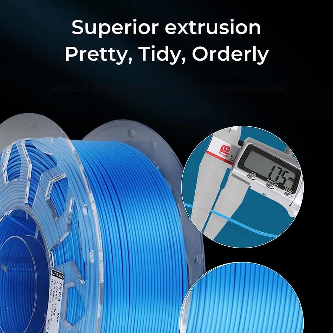 Official Creality PLA Filament Bundle 10kg/22lb 1.75mm 3D Printer Filament Enhanced Toughness No Warp, Dimensional Accuracy ±0.03mm Printing Filament