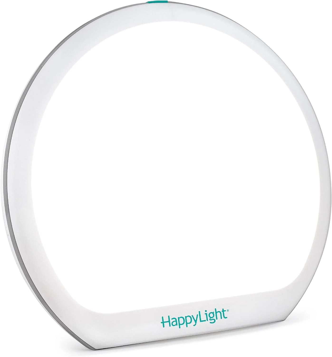 HappyLight® Alba - New Round UV-Free LED Therapy Lamp, Bright White Light with 10,000 Lux, Adjustable Brightness, Color, and Countdown Timer